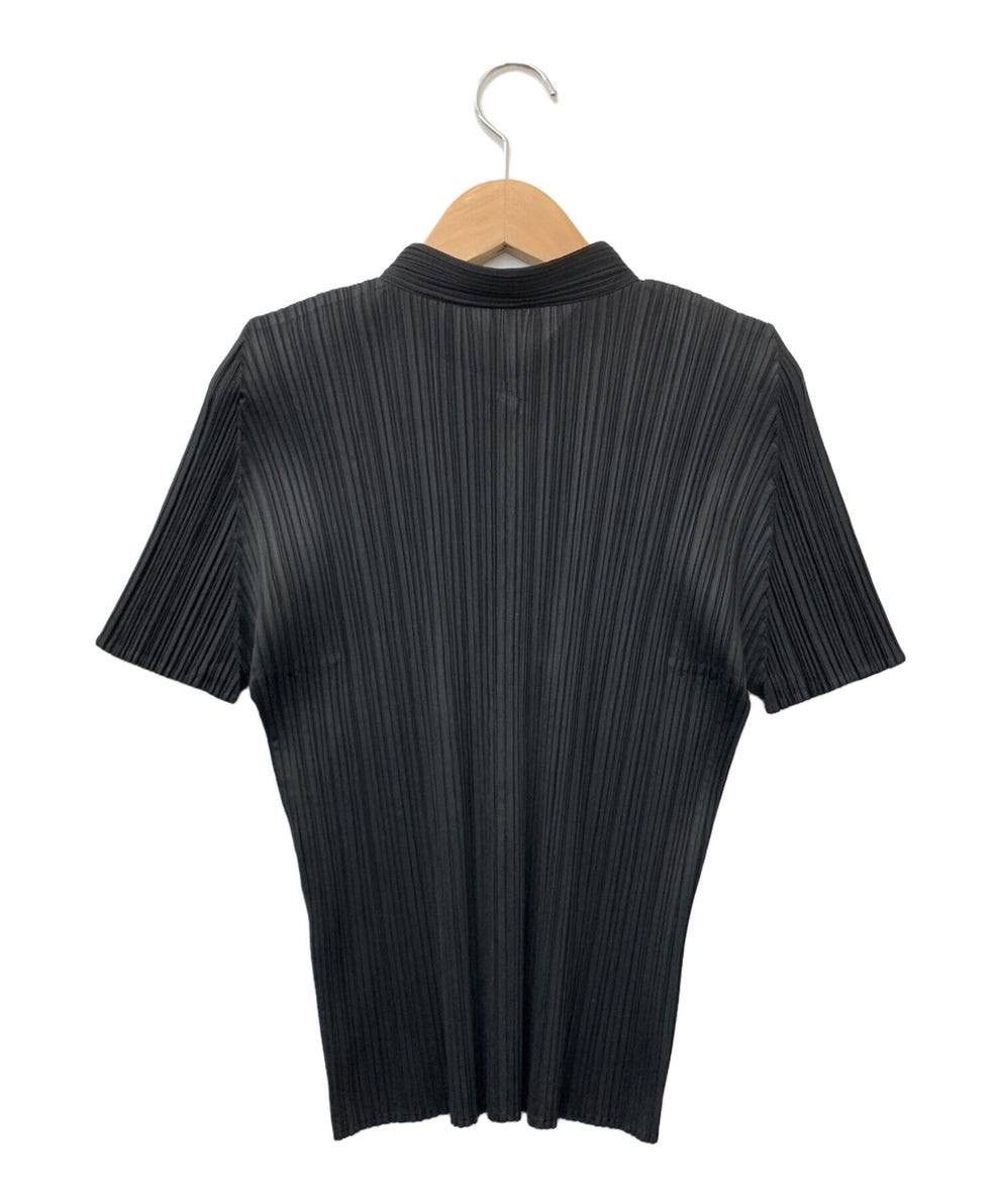 Pleats Please Issey Miyake PLEATS PLEASE ISSEY MIYAKE Black Plisse Mock Neck Top 3 Size US M / EU 48-50 / 2 - 3 Thumbnail