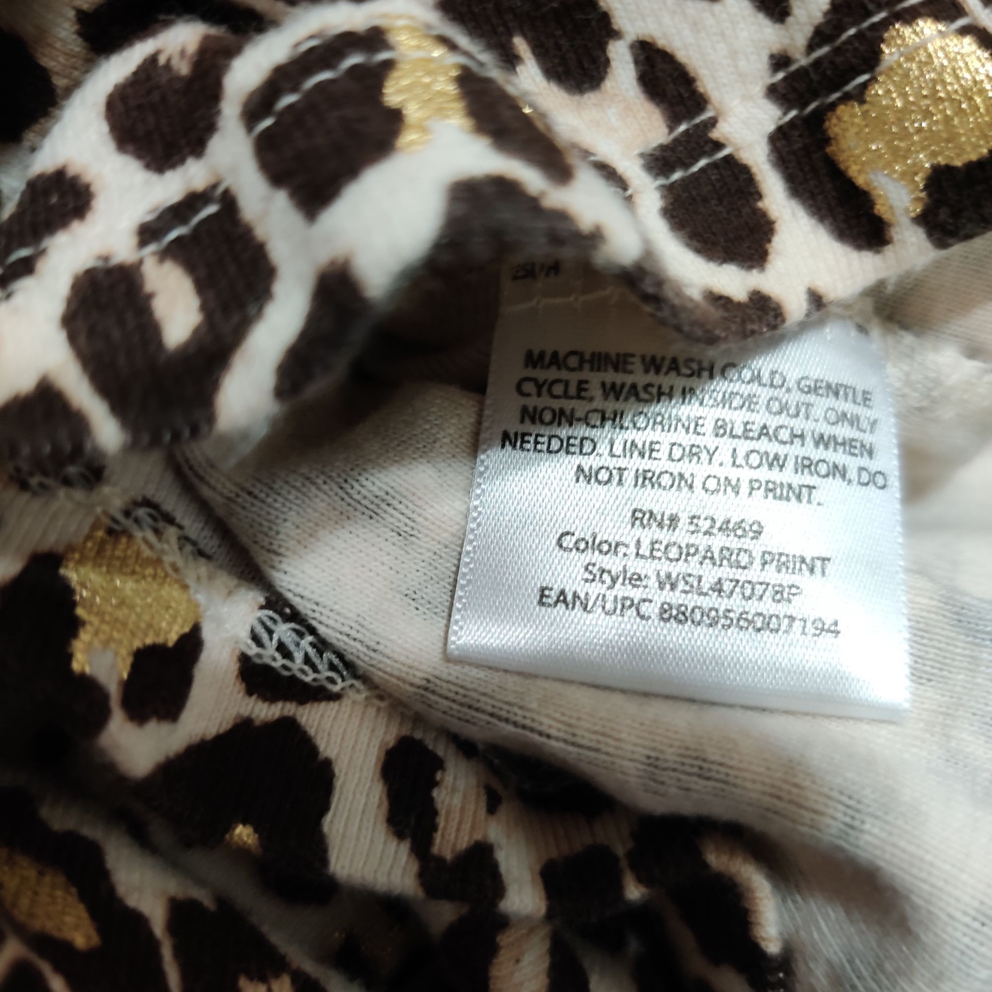 Other White Stag XXL Leopard Print Gold Foil Long Sleeve Scoop Nec Size XXL / US 16-18 / IT 52-54 - 8 Thumbnail