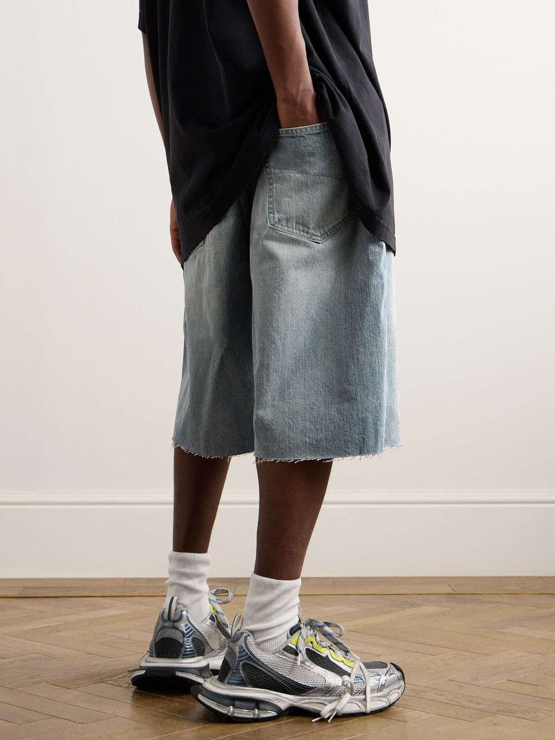 Balenciaga o1w1db10226 Baggy Shorts In Blue Size US 30 / EU 46 - 4 Thumbnail