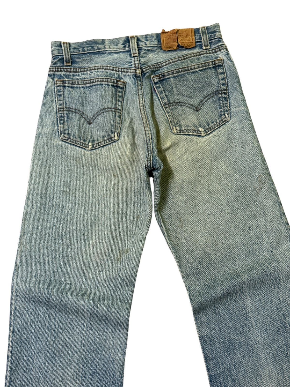Levi's Vintage Levi's 501 Blue Distressed Mud Wash Denim Jeans Size US 27 - 10 Thumbnail