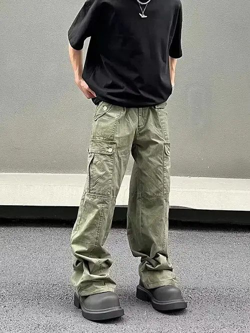 Other Bag flared fade distressed baggy cargo pants Size US 34 / EU 50 - 2 Thumbnail
