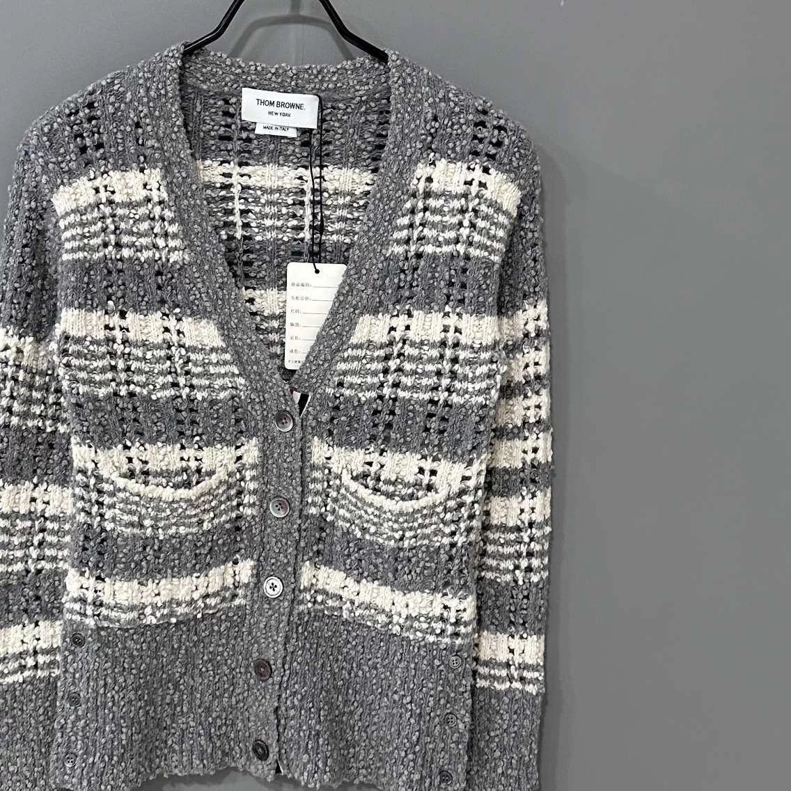 Thom Browne Thom Browne Chunky Knit Stripe Cardigan 40 Size US XXS / EU 40 - 2 Thumbnail