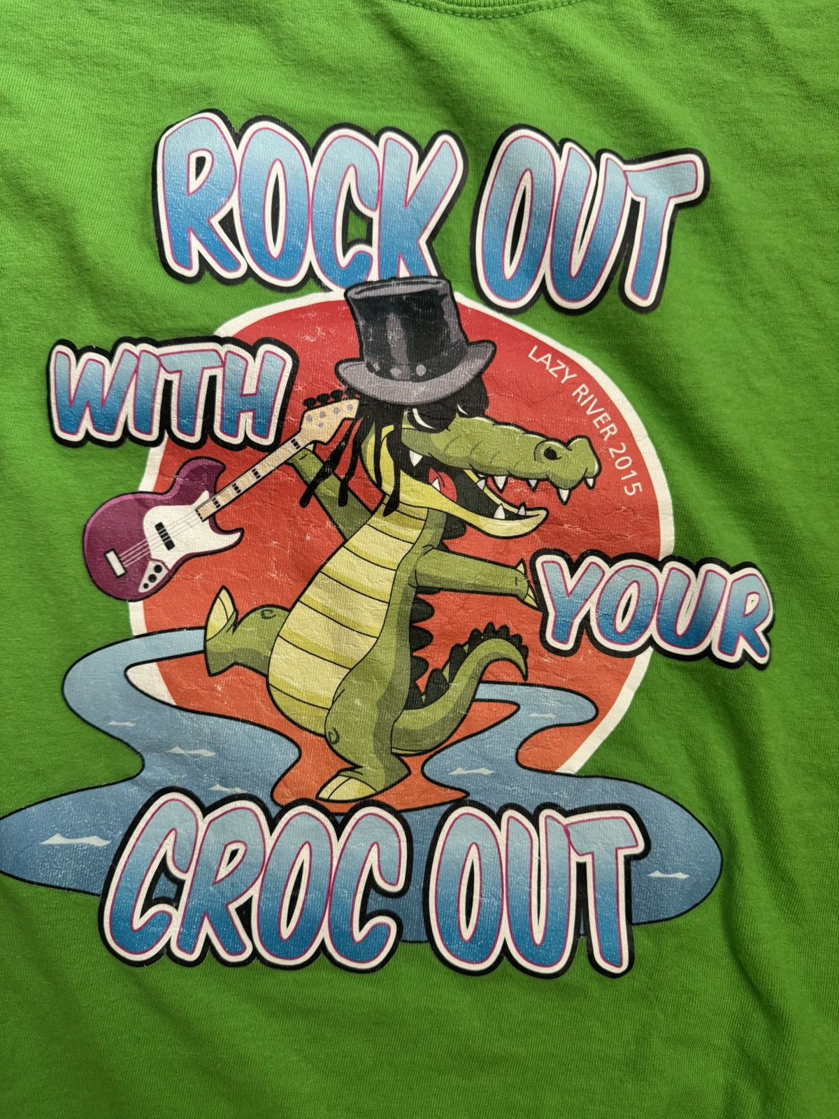 Other × Vintage ‘Rock Out With Your Croc Out’ 2015 Lazy River Comedy Tee Size US L / EU 52-54 / 3 - 1 Thumbnail