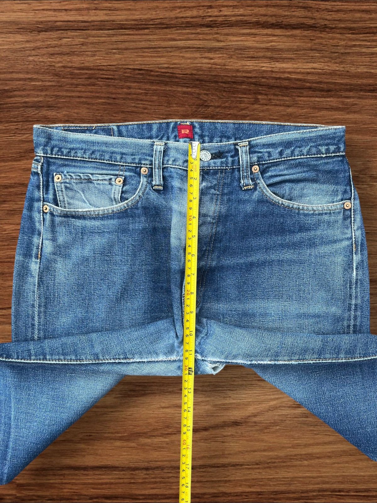 Japanese Brand Vintage Japanese Brand Buttonfly Redline Selvedge Jeans Size US 32 / EU 48 - 19 Thumbnail