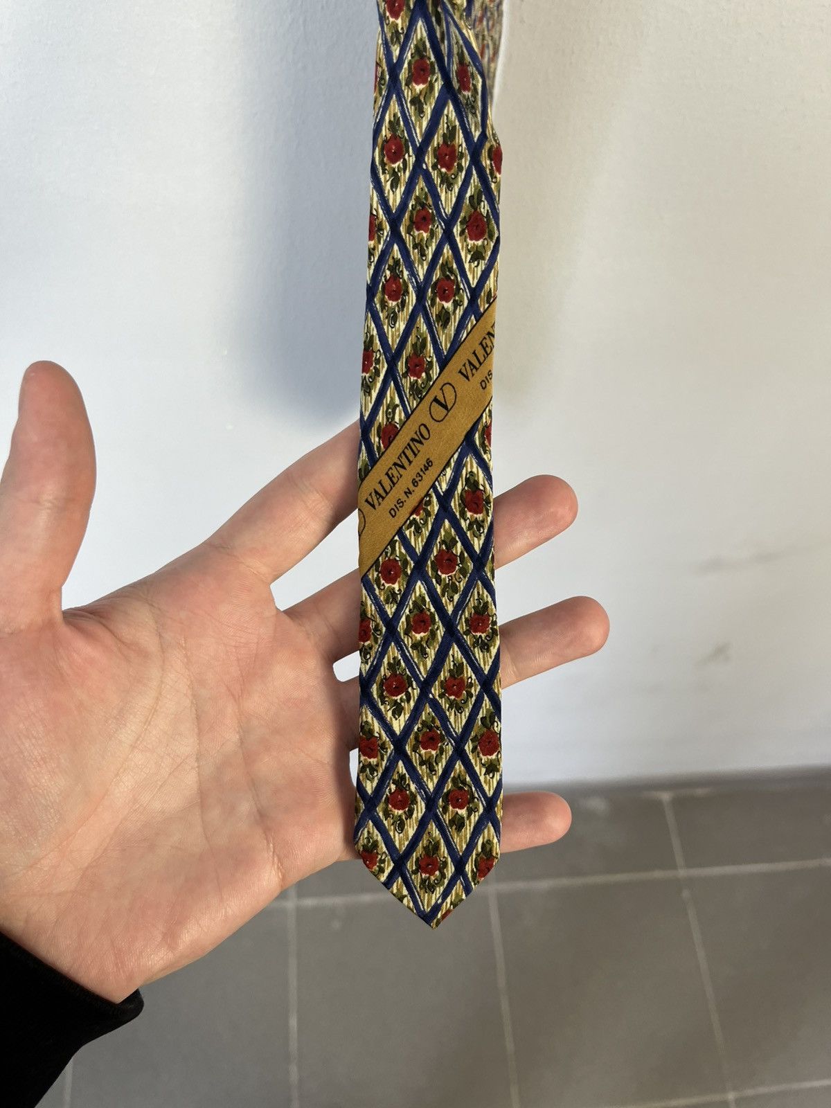 Valentino × Vintage Valentino Vintage Floral Silk Tie Made in Italy Size ONE SIZE - 6 Thumbnail
