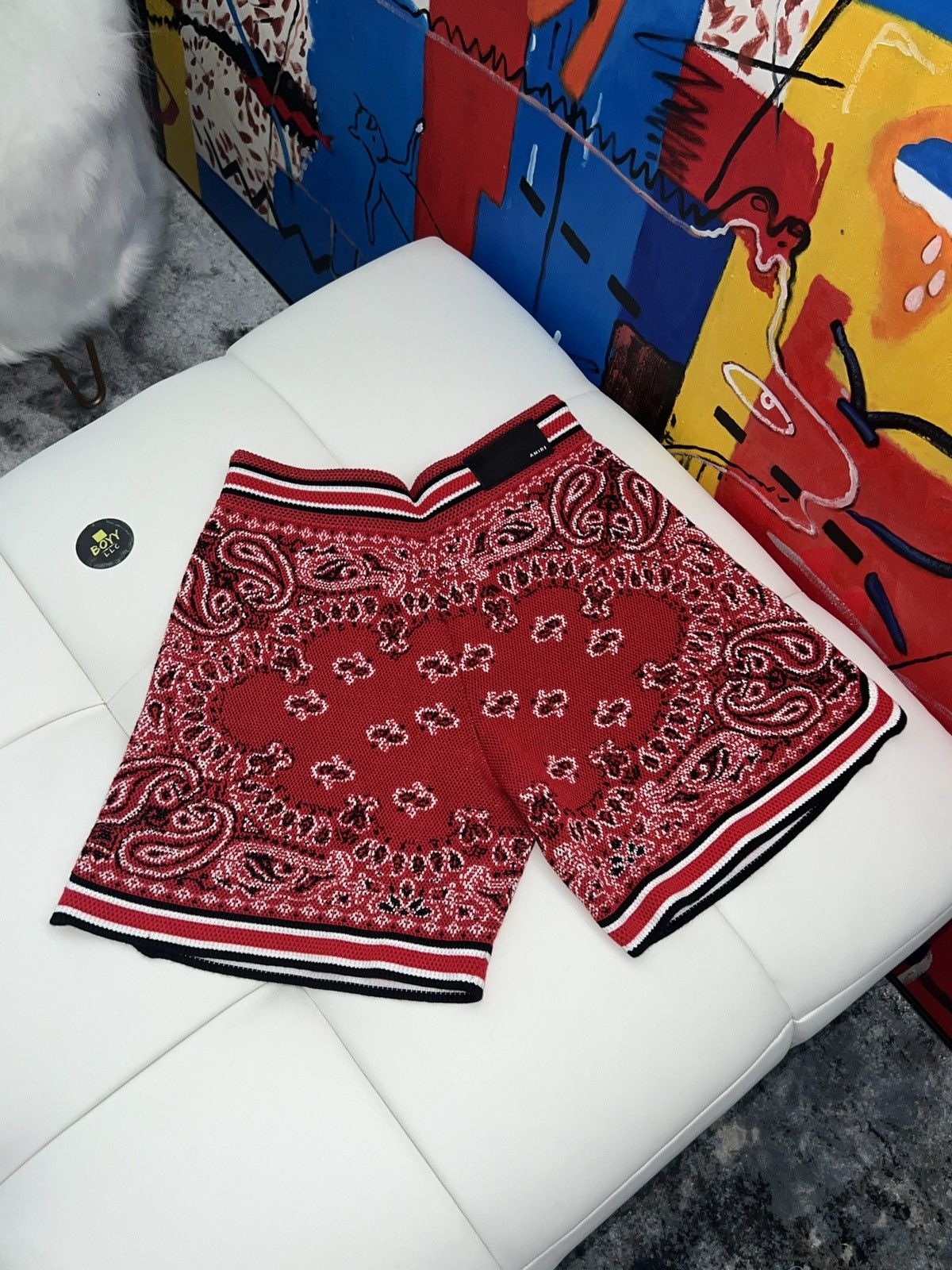 Amiri Amiri bandana logo shorts SMALL Size US 31 - 6 Thumbnail