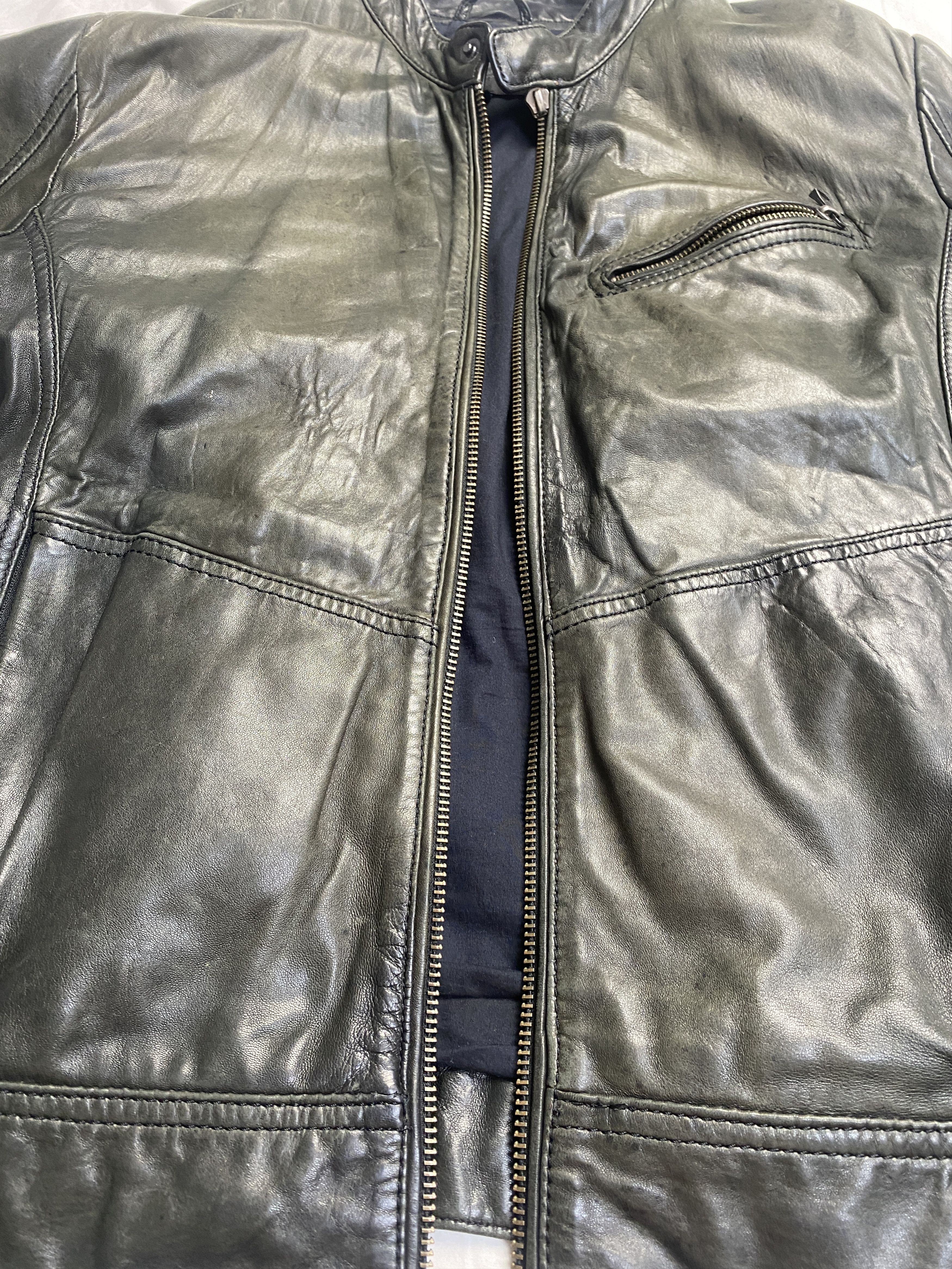 Bruuns Bazaar Bruuns Bazaar lamb leather jacket casual avant garde Size US M / EU 48-50 / 2 - 7 Thumbnail