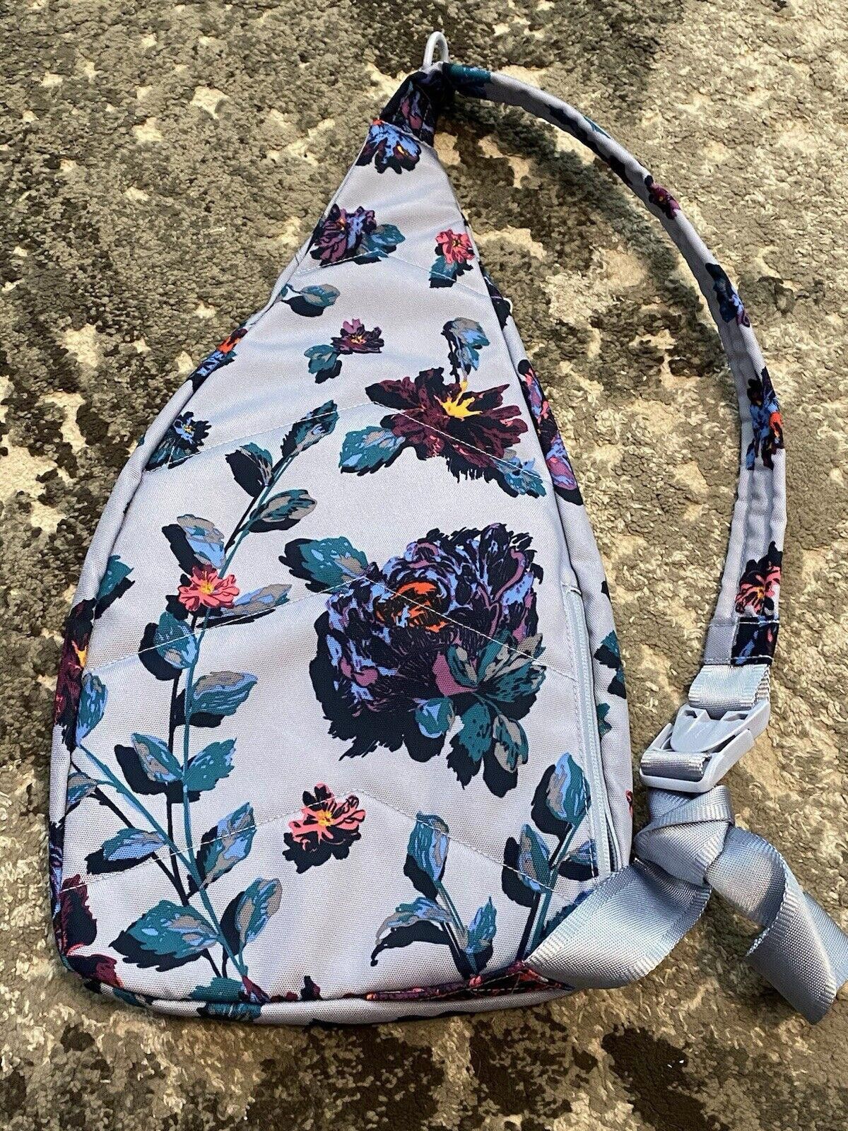 Designer Vera Bradley Sling Backpack Blueberry Floral Flowers MSRP$65 Size ONE SIZE - 2 Thumbnail