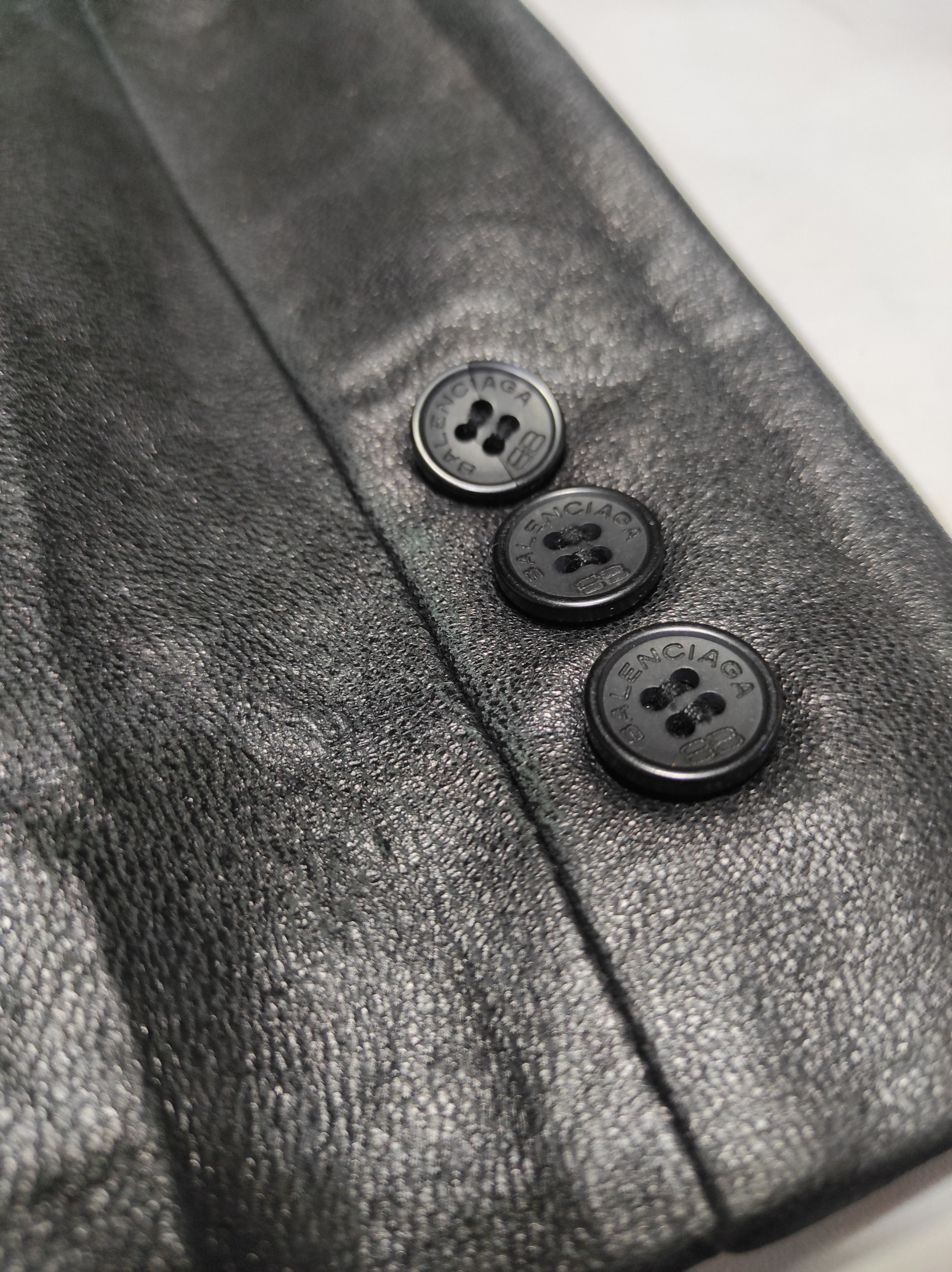 Balenciaga Balenciaga Black leather blazer Jacket Size US M / EU 48-50 / 2 - 5 Thumbnail