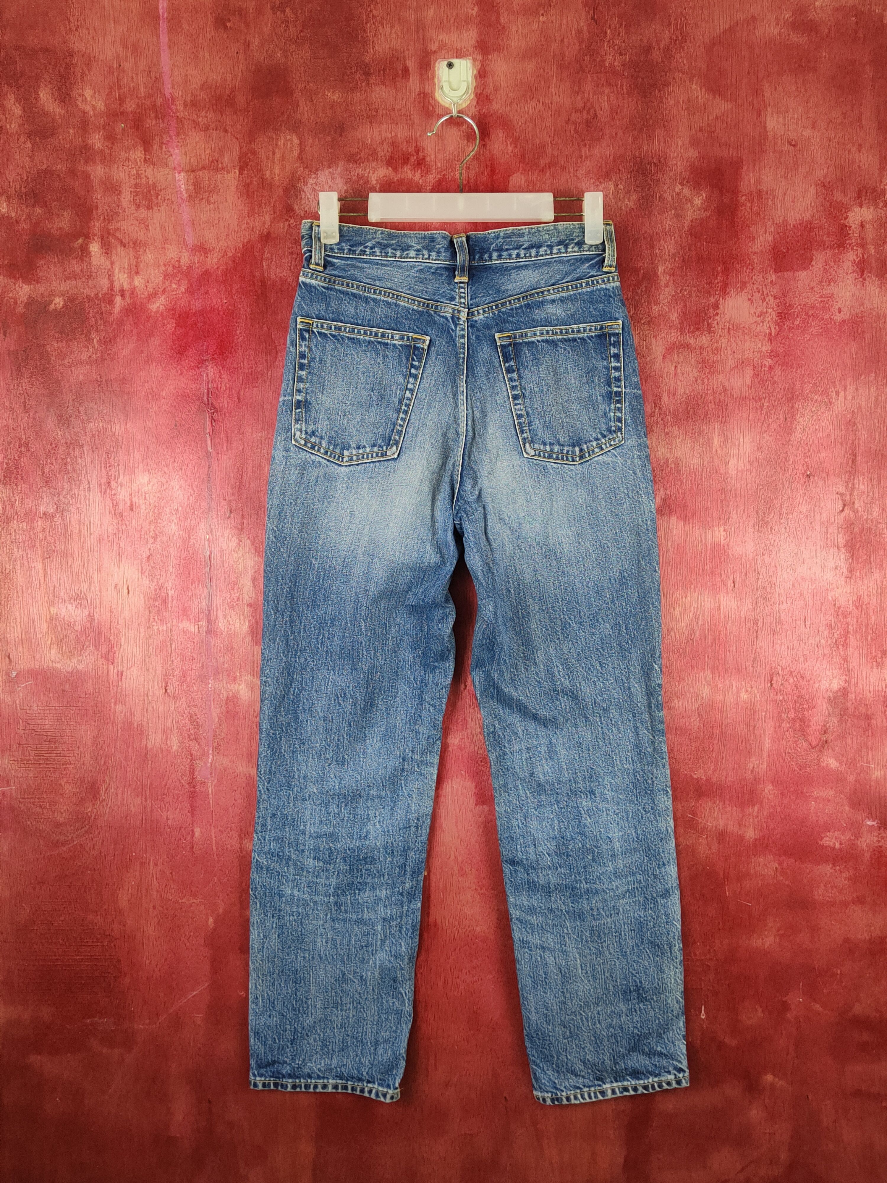 GU GU Blue Faded Distressed Ripped Jeans #S1771 Size US 27 - 7 Thumbnail