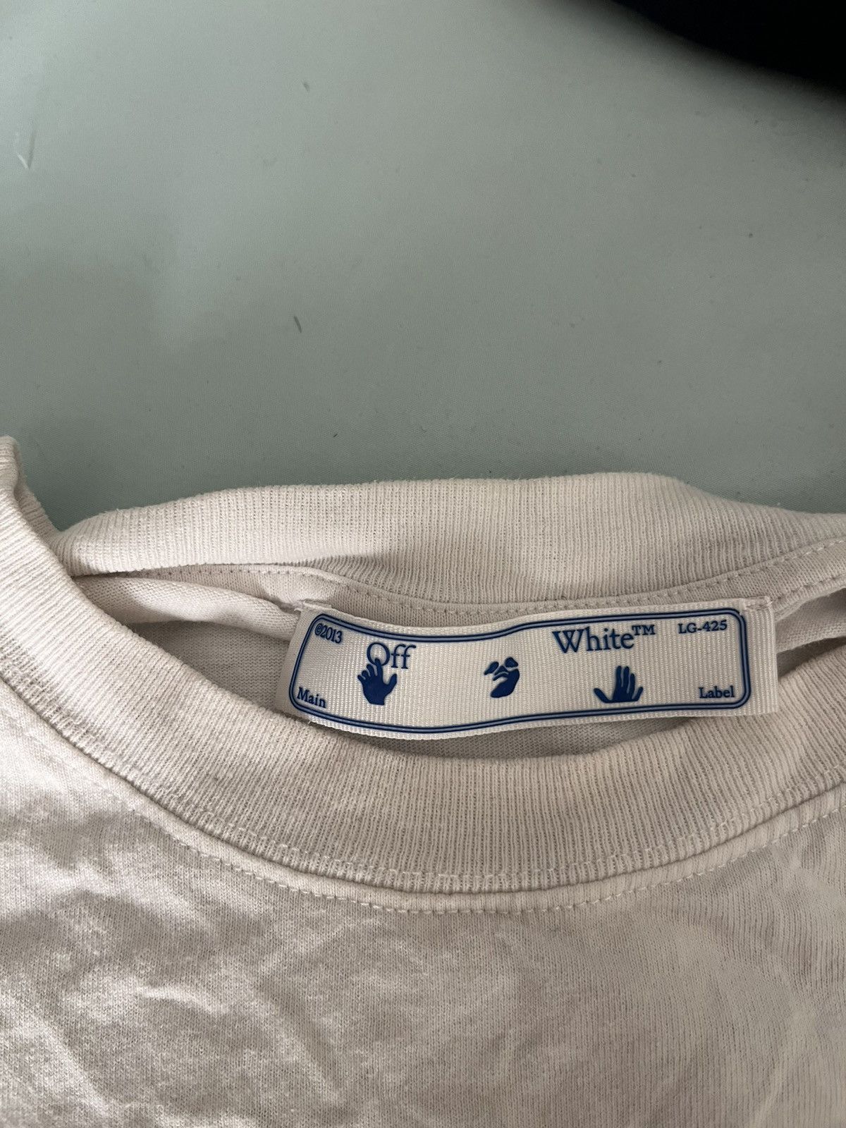 Off-White Off-white pink acrylic tee Size US L / EU 52-54 / 3 - 4 Thumbnail