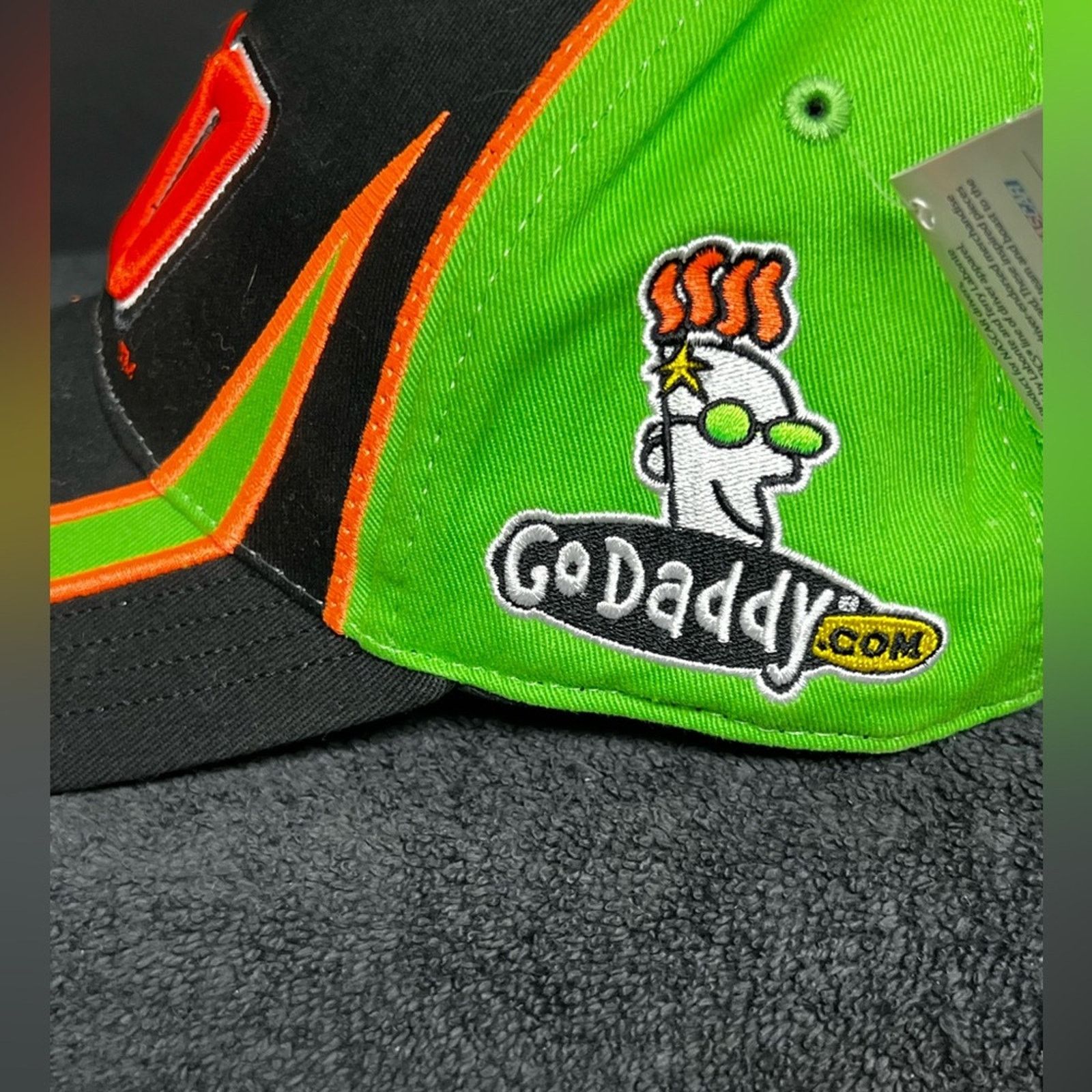 Chase Authentics Autographed NWT Danica Patrick Go Daddy Pit Cap Hat Nascar Size ONE SIZE - 6 Thumbnail