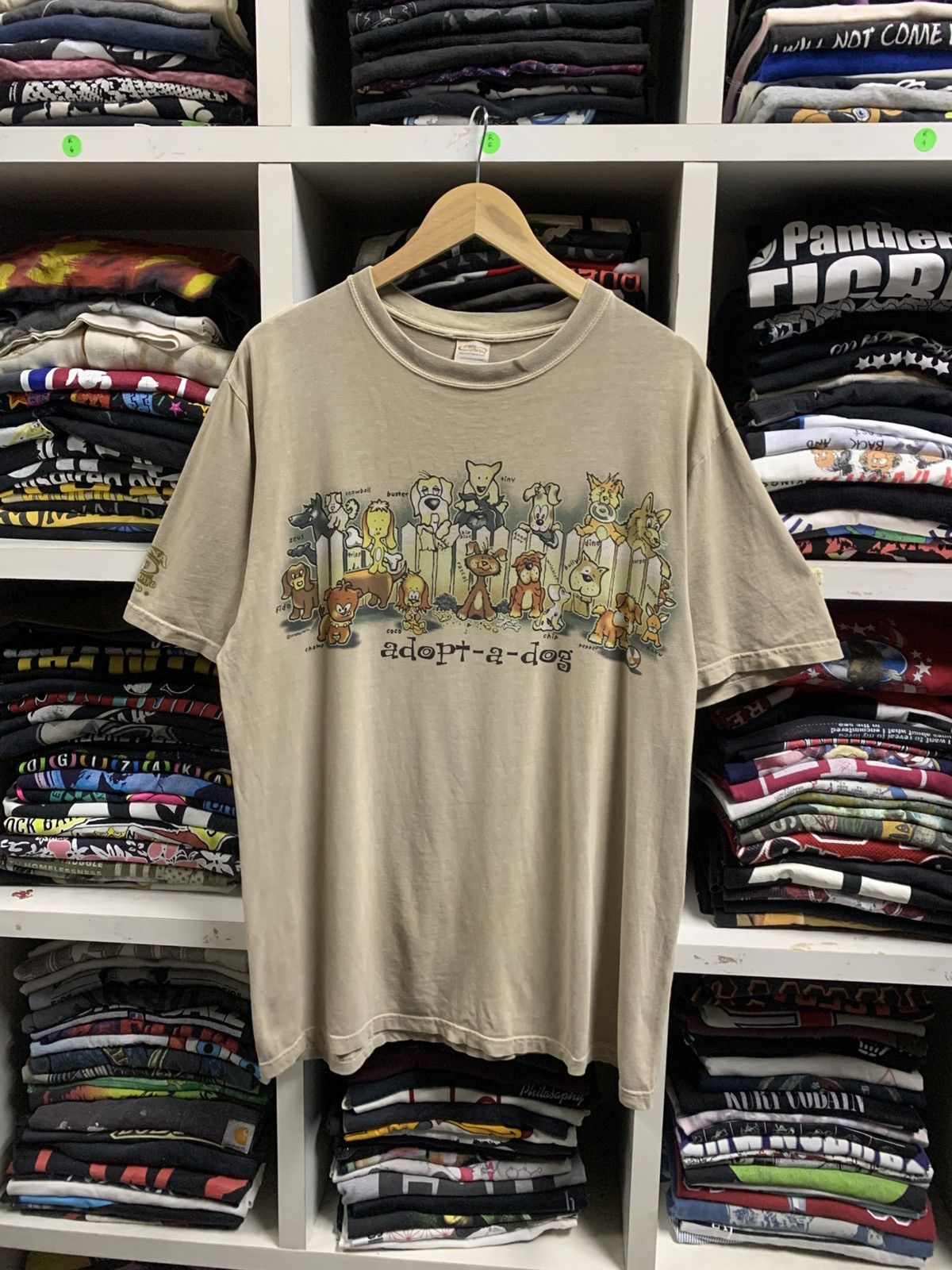 Vintage Vintage 90’s Crazy Shirt “Adopt a dog” T-Shirt Size US M / EU 48-50 / 2 - 2 Thumbnail
