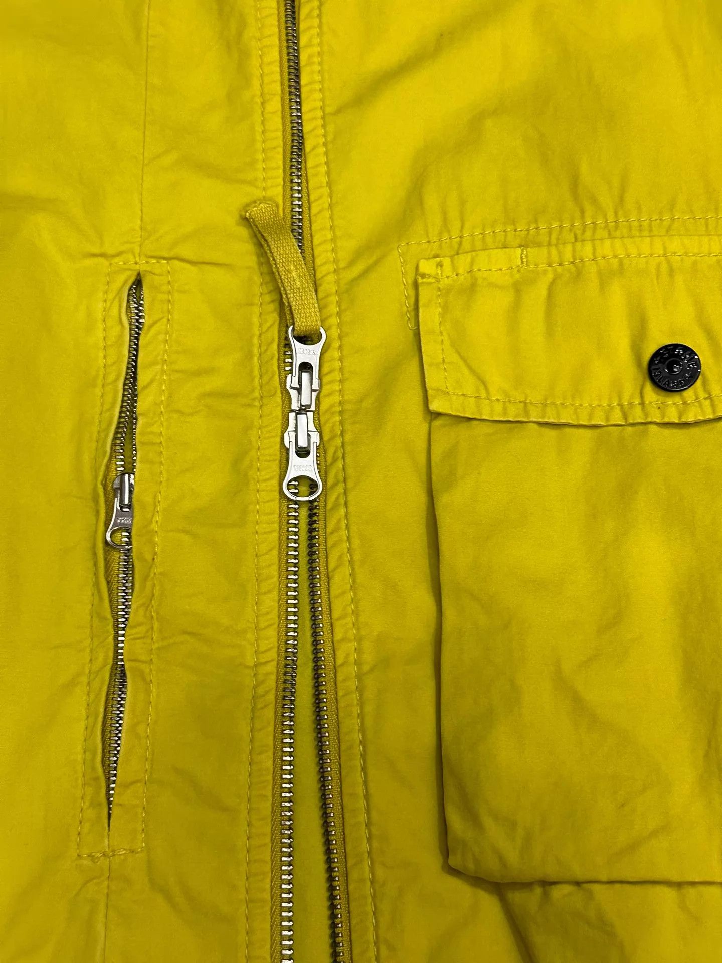 Stone Island Stone Island Washed Jacket Yellow XXL Metal Zips Size US XXL / EU 58 / 5 - 4 Thumbnail