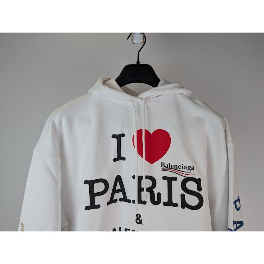 Balenciaga o1rshd1 I ❤️ Paris & Balenciaga Political Campaign Hoodie Size US XS / EU 42 / 0 - 3 Thumbnail