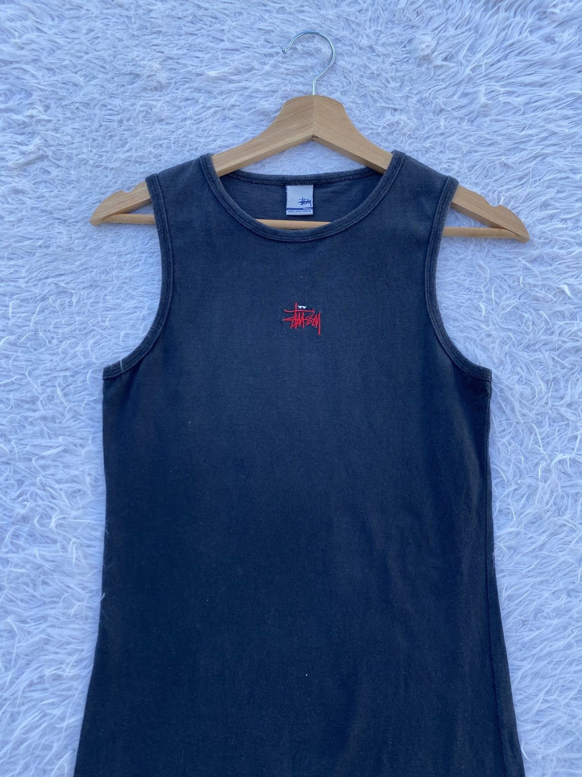 Stussy Rare Vintage Stussy Streetwear Small Logo Tank Dress Size US S / EU 44-46 / 1 - 1 Thumbnail