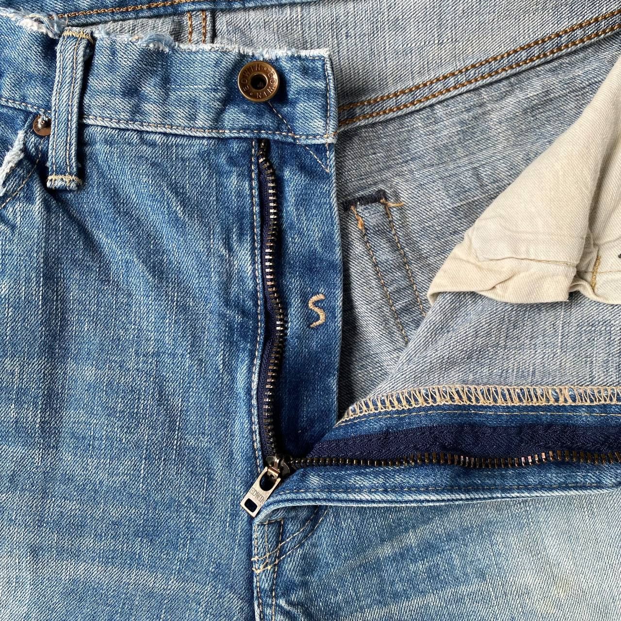Edwin EDWIN Japan SELVEDGED REWORKED Distressed Shorts Frayed Hem Size US 30 / EU 46 - 13 Thumbnail