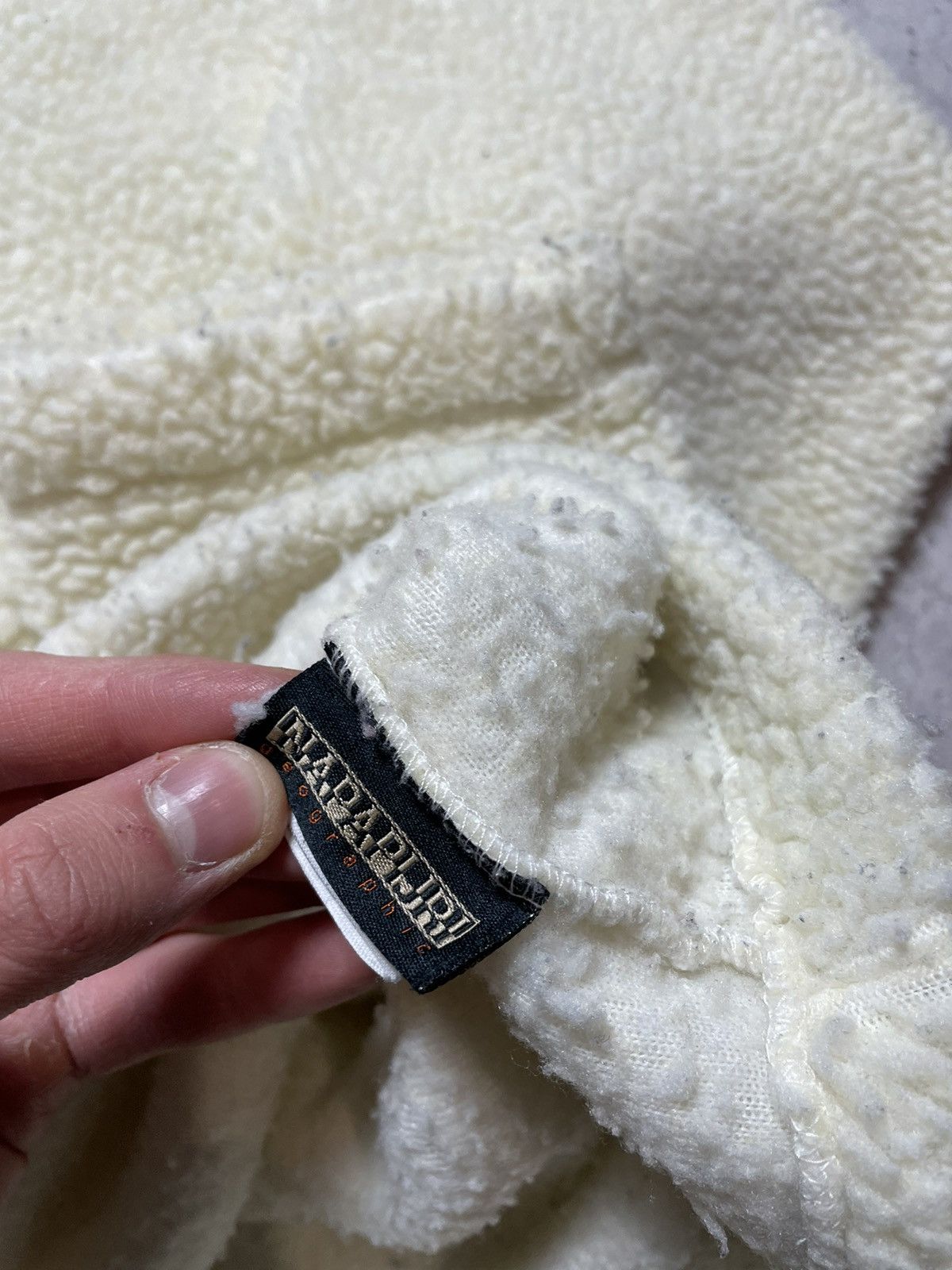 Napapijri Vintage Fleece Sherpa Sweatshirt Half 1/4 Zip Napapijri Y2K Size US L / EU 52-54 / 3 - 4 Thumbnail