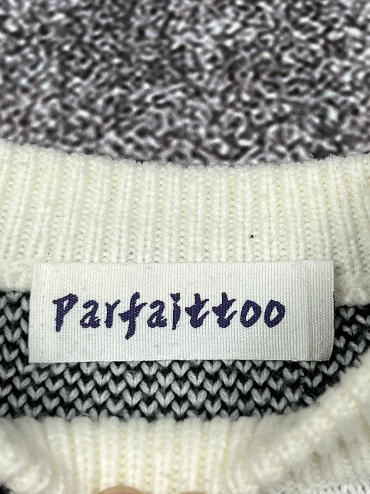 Other Y2K Cool Panda Bear aesthetic knit sweater monogram Size US L / EU 52-54 / 3 - 9 Thumbnail
