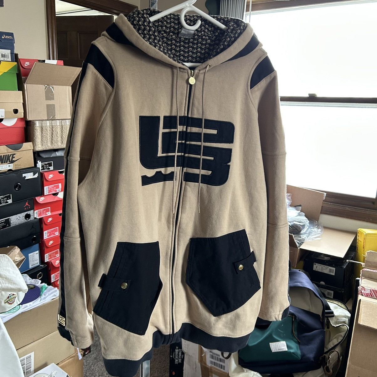 Vintage 2003 NiKE AiR ZOOM GENERATiON LeBron James YKK ZiP UP HOODiE Size US XL / EU 56 / 4 - 19 Thumbnail