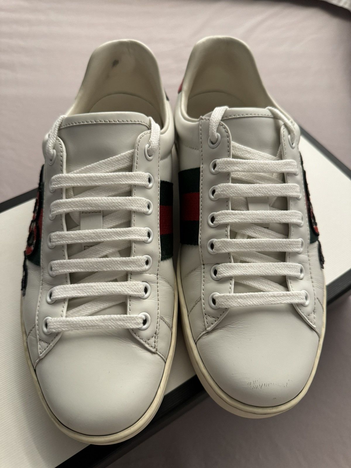 Gucci Gucci ace Snake Sneaker Size US 6 / EU 39 - 1 Thumbnail