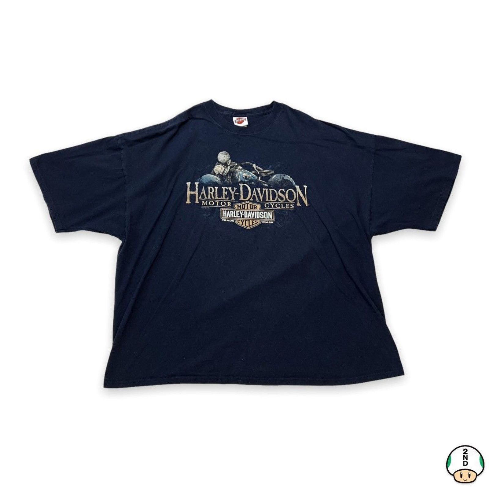 Harley Davidson × Vintage VTG 2013 Harley Davidson T Shirt 4XL Double Sided Biker Tee Size US XXL / EU 58 / 5 - 1 Thumbnail