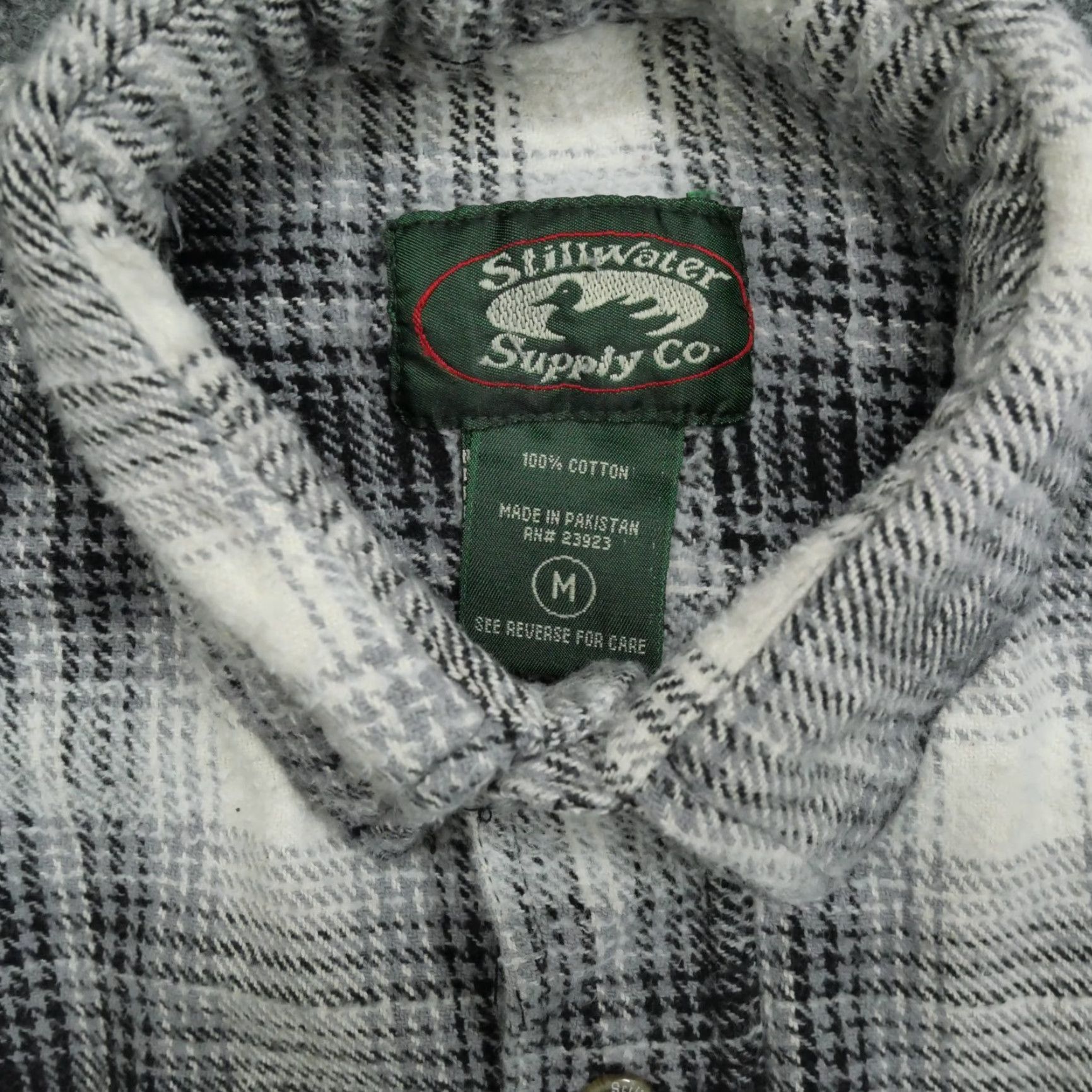 Vintage VINTAGE Stillwater Supply Co Shirt Mens M Grey Plaid Flannel 90s Y2K Workwear Casual Button-Up Pocketed Size US M / EU 48-50 / 2 - 5 Thumbnail