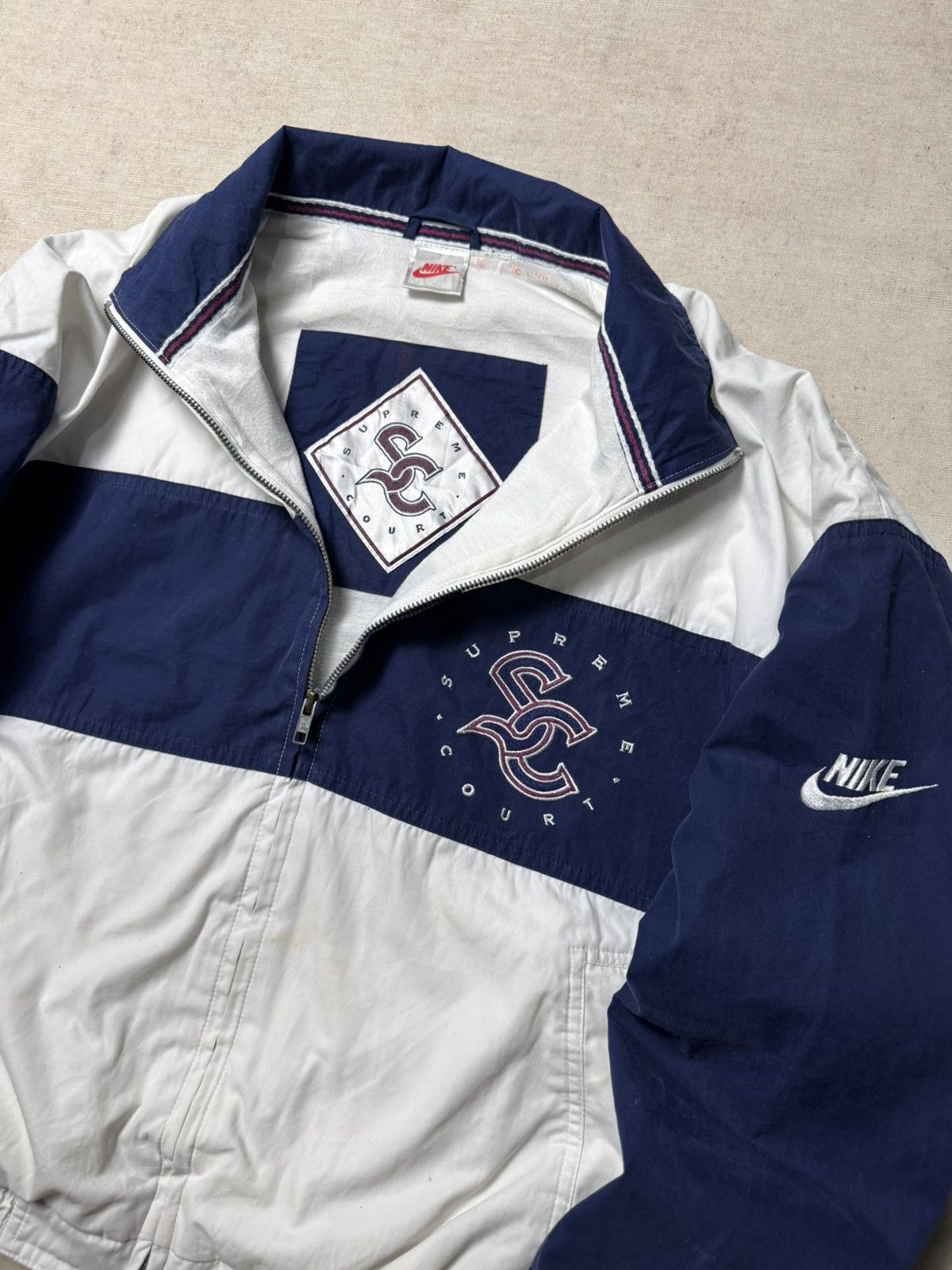 Nike Vintage 80’s Nike Supreme Court Windbreaker Jacket Size US M / EU 48-50 / 2 - 4 Thumbnail