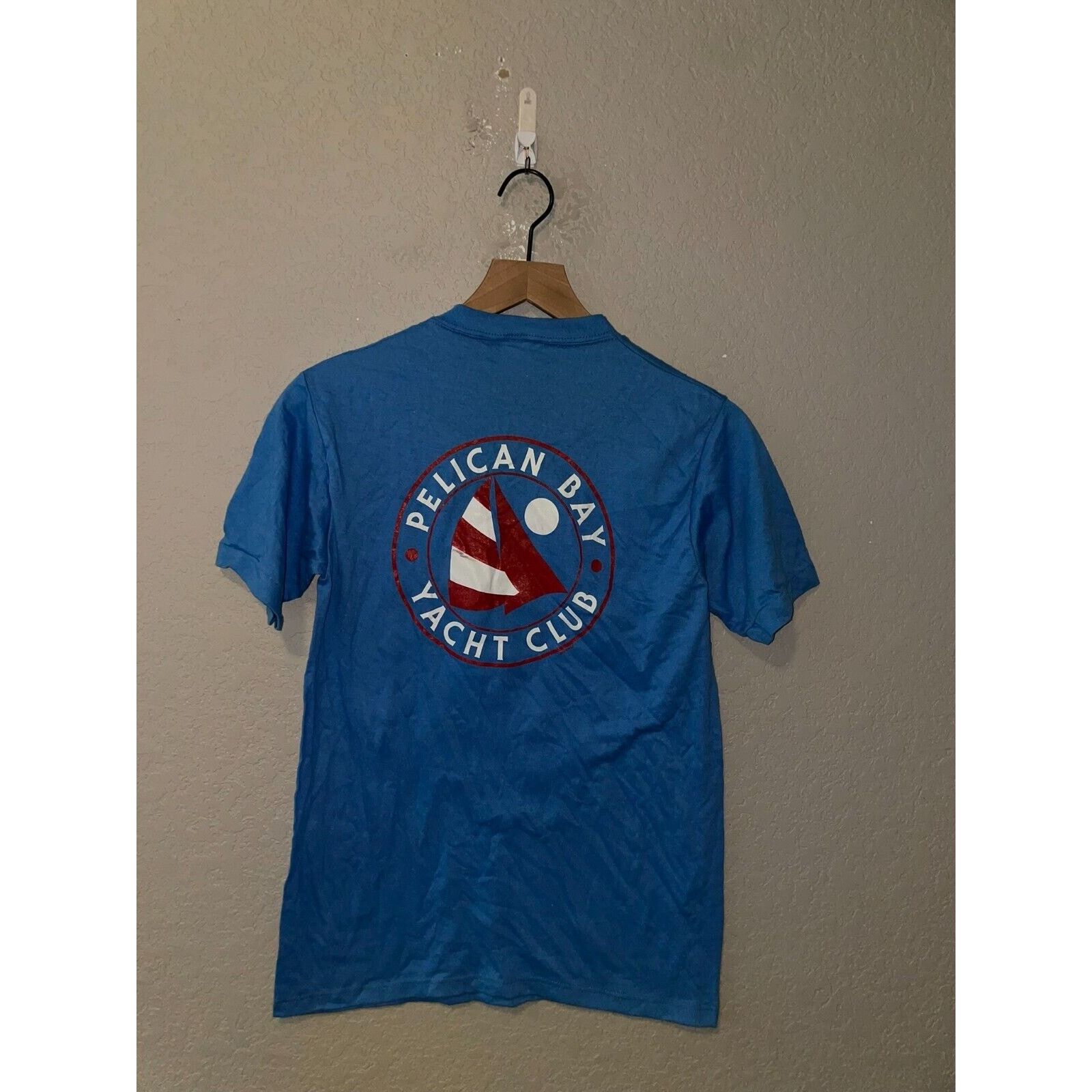 Jerzees Vintage Yacht Shirt Pelican Bay Yachting Club Boat Tee 80s S Size US S / EU 44-46 / 1 - 5 Thumbnail