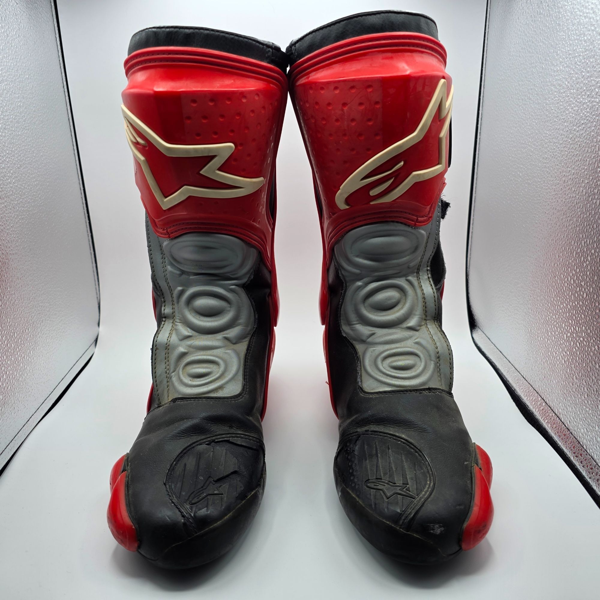 Alpinestars Alpinestars SMX Plus Mens Size 11.5 Red Black Motorcycle Boo Size US 11.5 / EU 44-45 - 2 Thumbnail