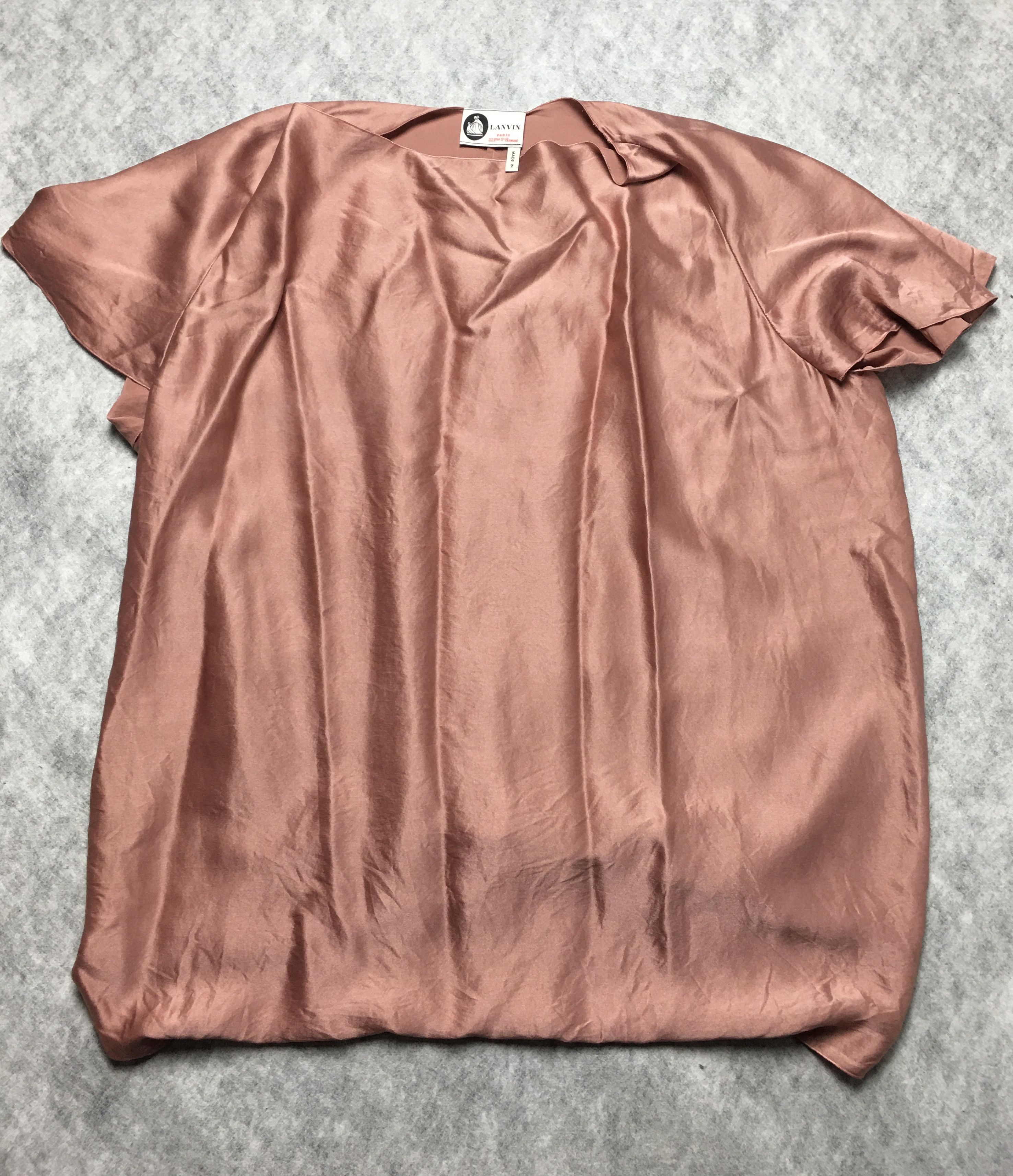 Lanvin LANVIN Paris Silk Blouse Pale Pink Size XL / US 12-14 / IT 48-50 - 5 Thumbnail