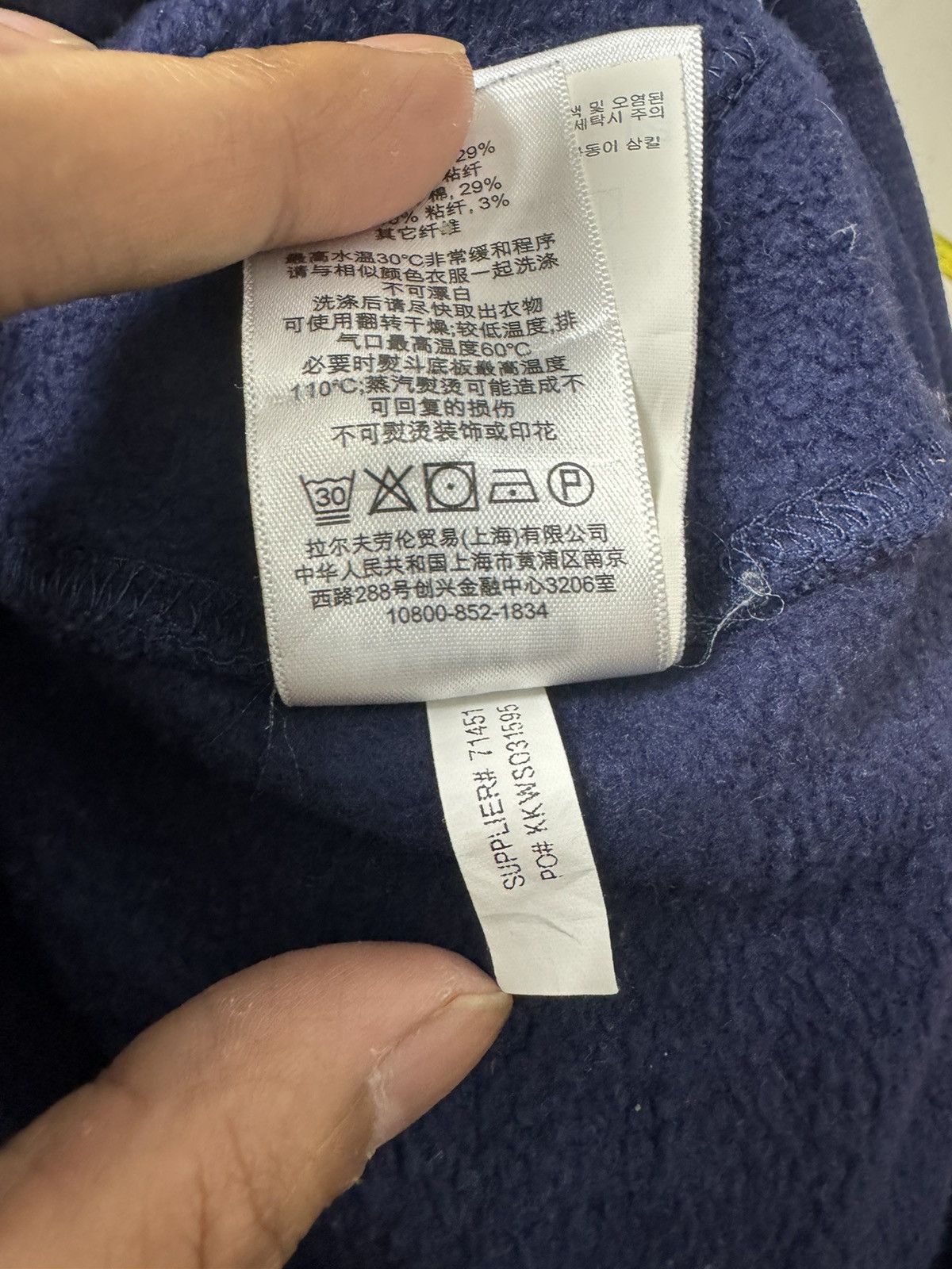 Polo Ralph Lauren × Vintage Polo Ralph Lauren Hoodie Big Pony No 3 Size US XS / EU 42 / 0 - 6 Thumbnail