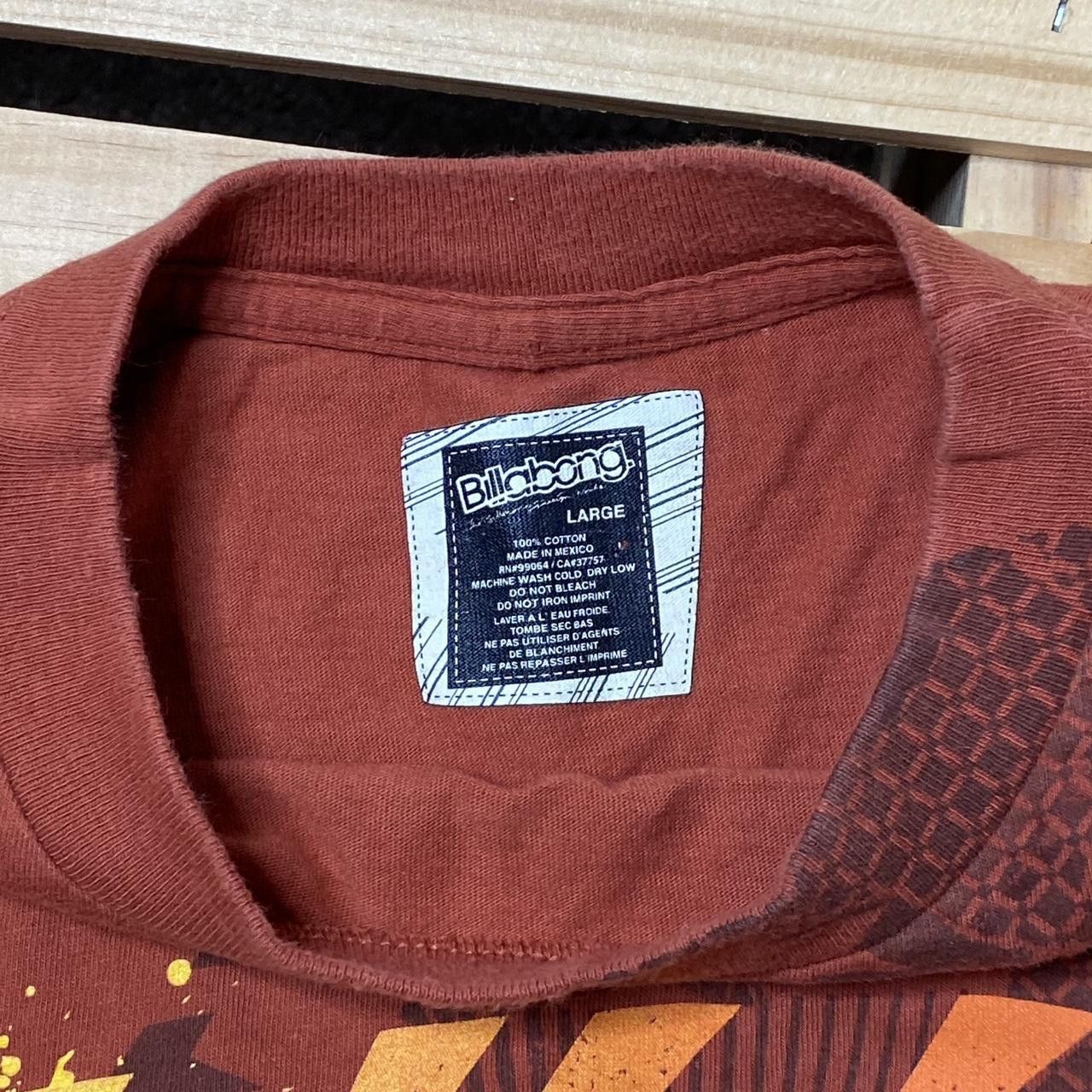 Billabong Billabong Orange Y2K Surf Tee Size Large Size US L / EU 52-54 / 3 - 3 Thumbnail