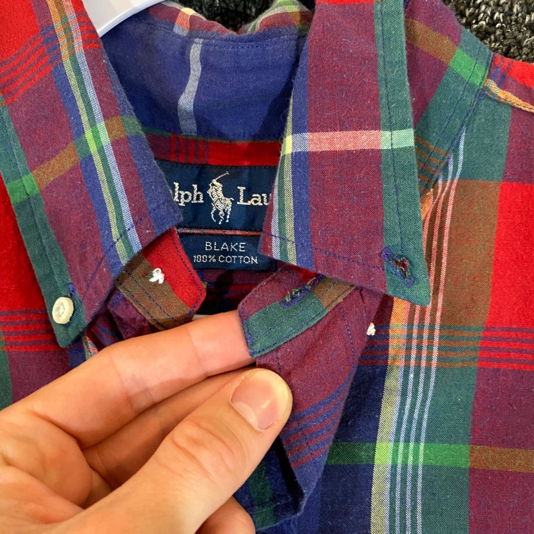 Ralph Lauren Ralph Lauren Blake Shirt Mens Medium Multicolor Plaid Button Down S/S Preppy Size US M / EU 48-50 / 2 - 3 Thumbnail
