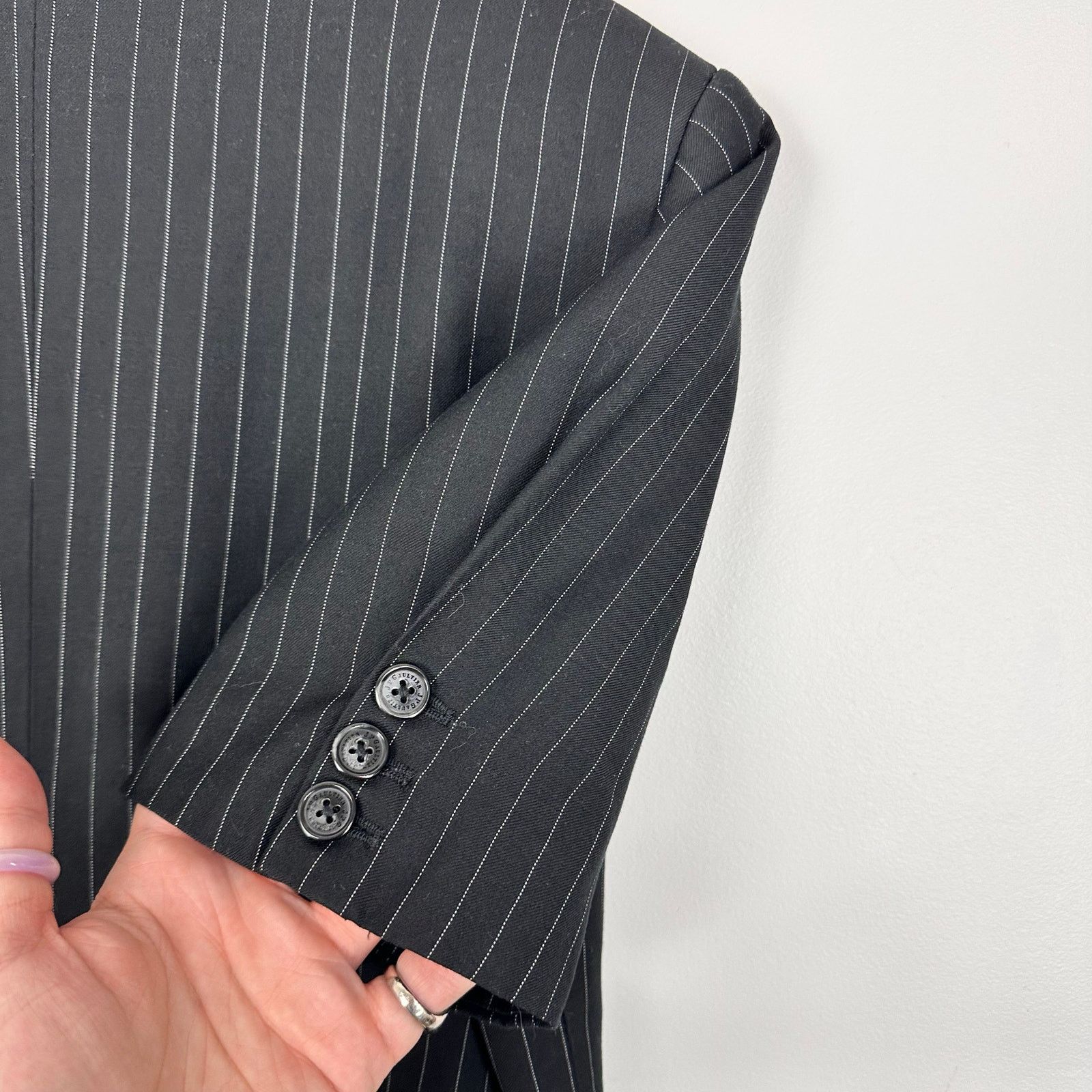 Jean Paul Gaultier RARE Jean Paul Gaultier x Target Pinstripe Short Blazer Sz L Size L / US 10 / IT 46 - 12 Thumbnail