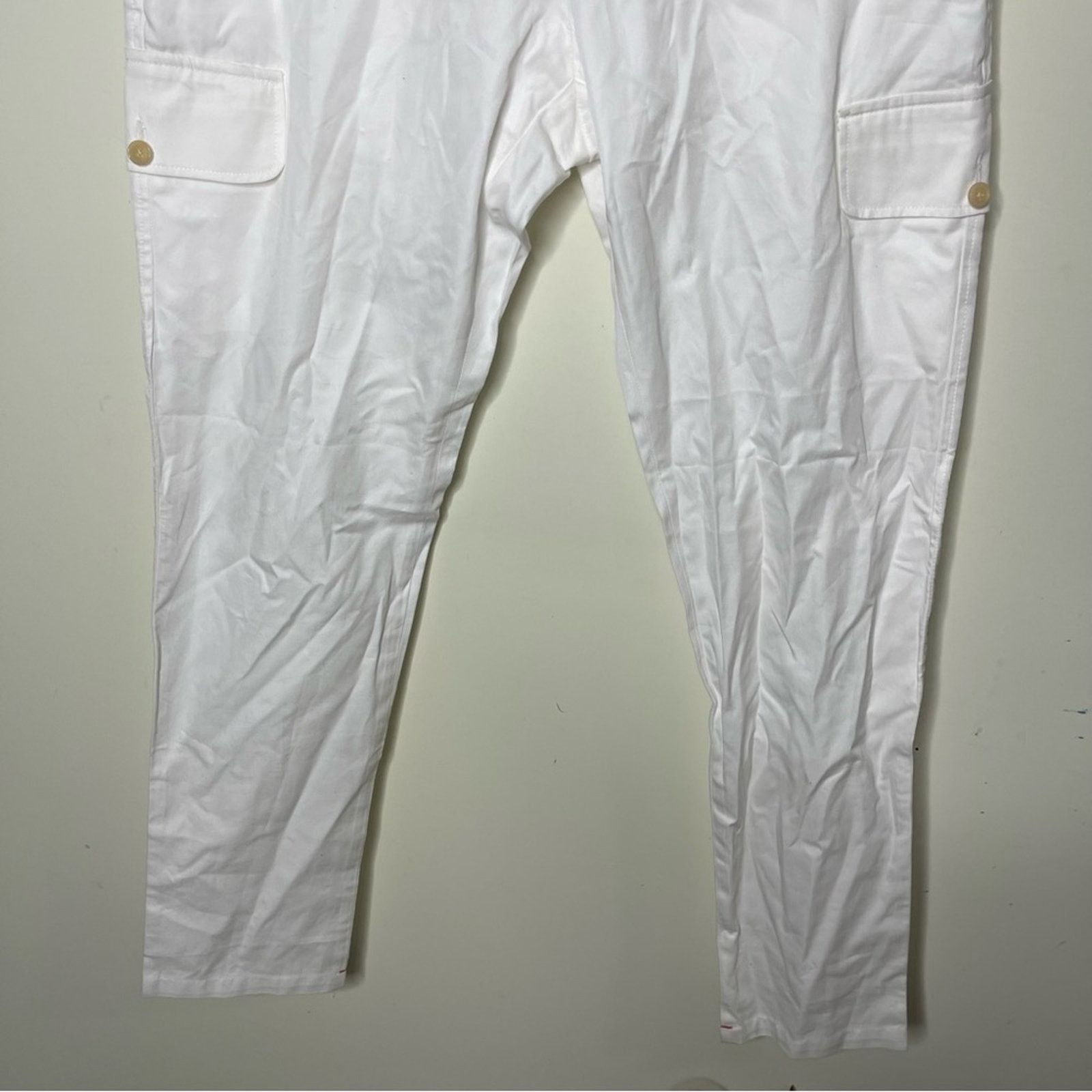 Isaia New ISAIA White Cargo Tapered Pants IT 48 US 32x33 Size US 32 / EU 48 - 7 Thumbnail