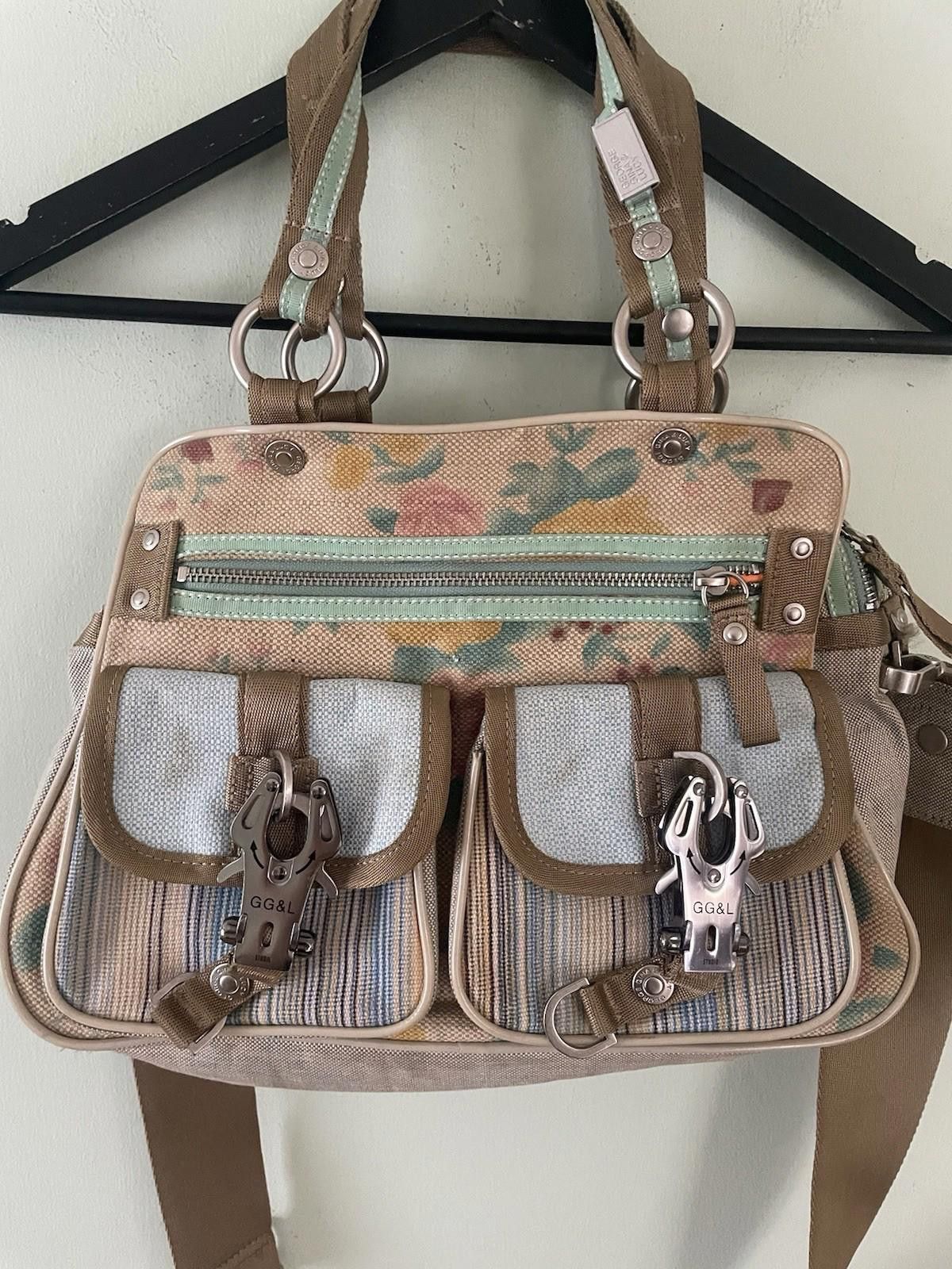Other George Gina Lucy Linen Canvas Floral Colourful Y2K Handbag Size ONE SIZE - 4 Thumbnail