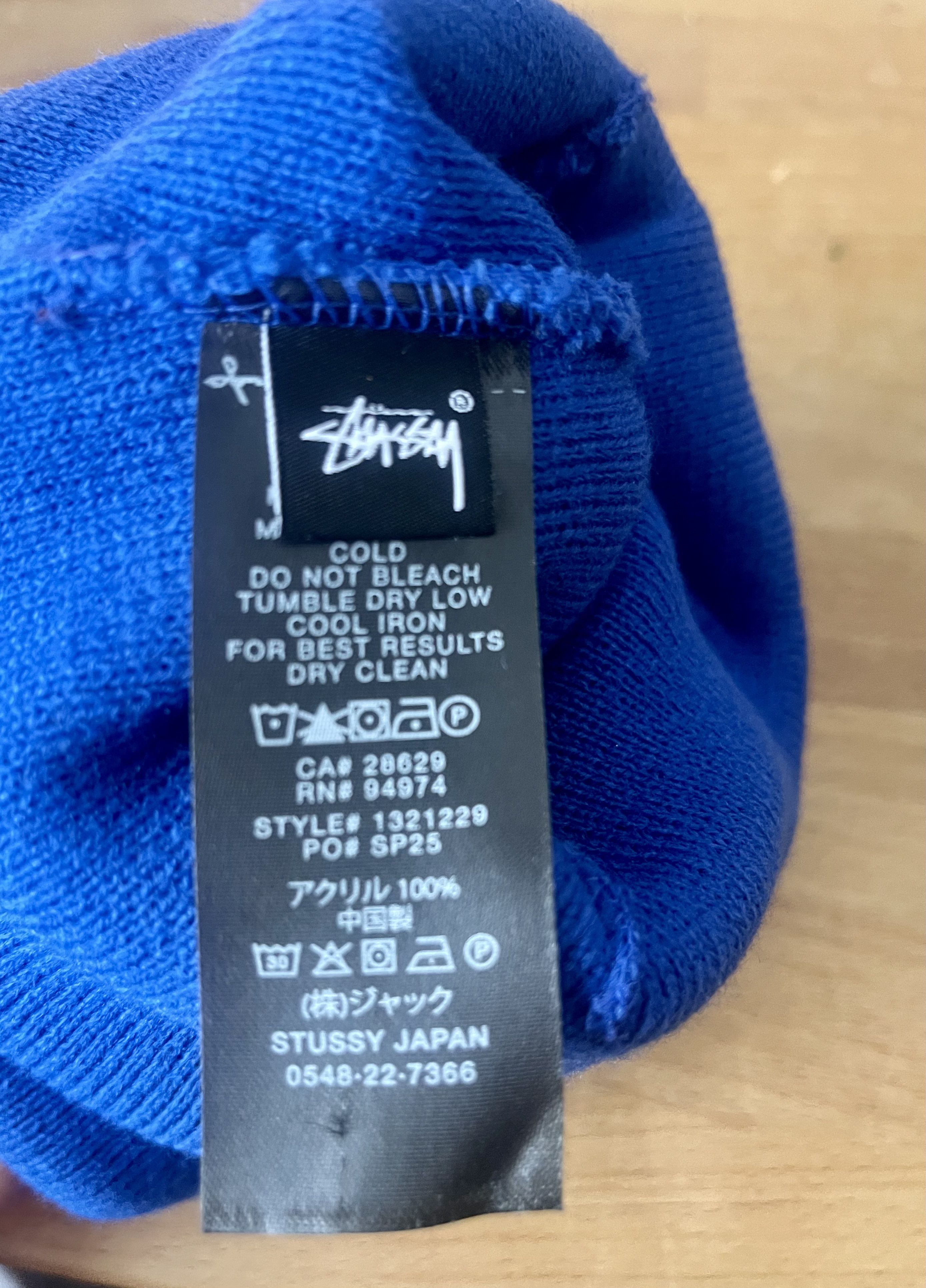 Stussy beanie hat cap muts bonnet retro stussy japan new Size ONE SIZE - 5 Thumbnail