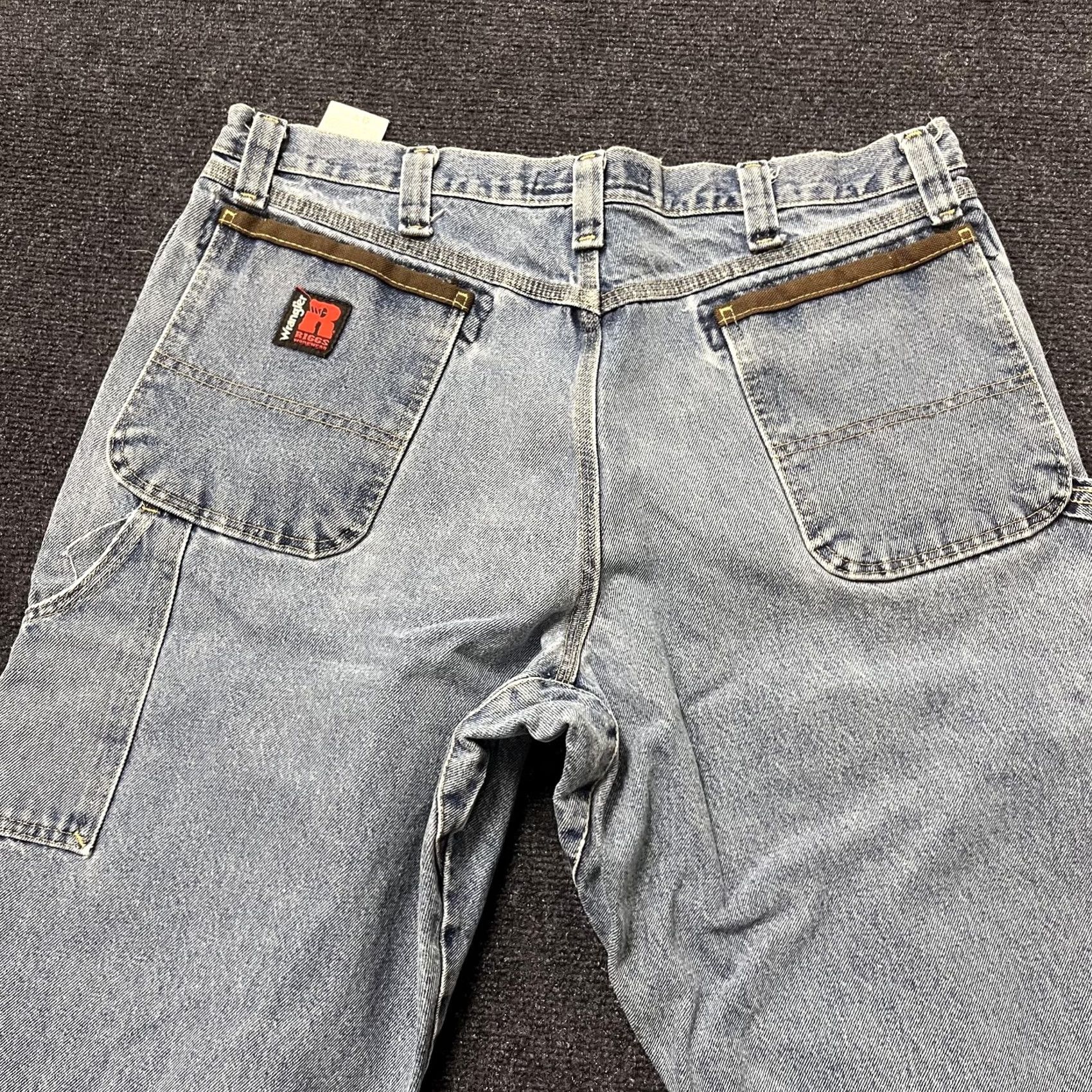Wrangler Wrangler Riggs Workwear Shorts Mens 38 Blue Denim Cargo Utility Jorts Cutoff Distressed Size US 38 / EU 54 - 7 Thumbnail