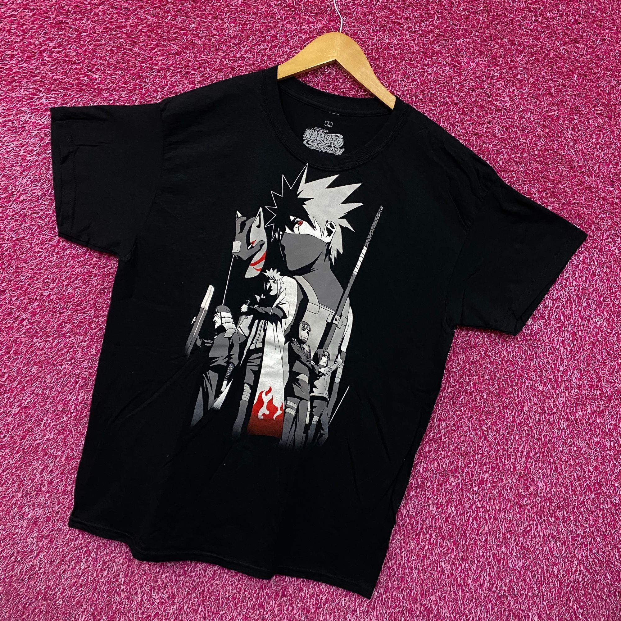 Ripple Junction Naruto Shippuden ANBU Black Ops Kakashi Hokages Anime Tee L Size US L / EU 52-54 / 3 - 3 Thumbnail