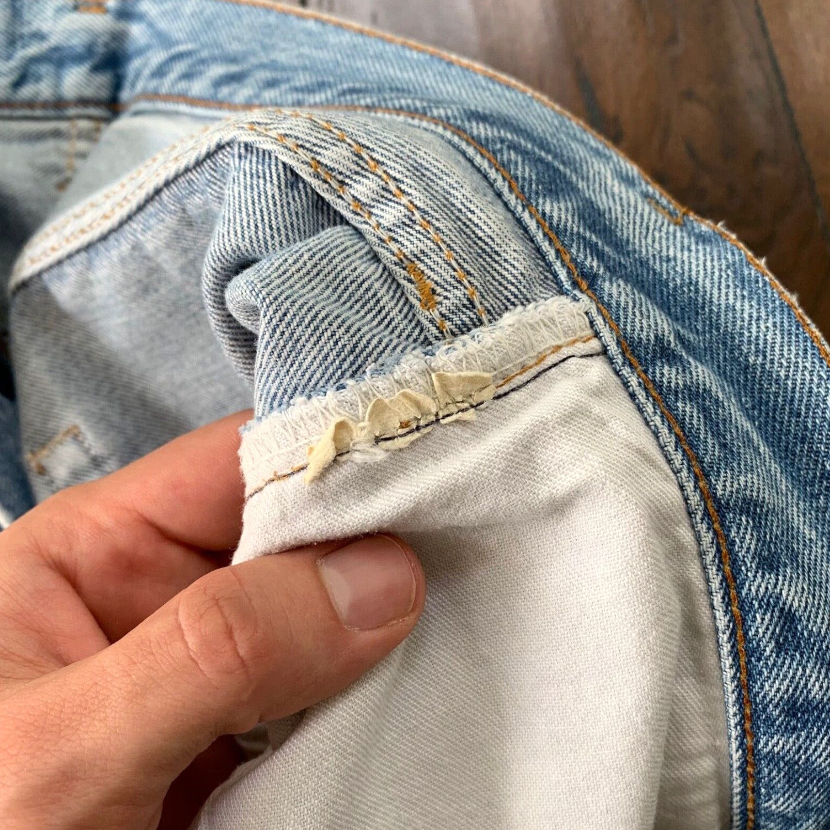 Levi's VINTAGE Levi's 501 XX Jeans Men's Straight Fit Denim 80s Redline USA 30x27, Distressed Classic, Cotton, Blue Size US 30 / EU 46 - 7 Thumbnail