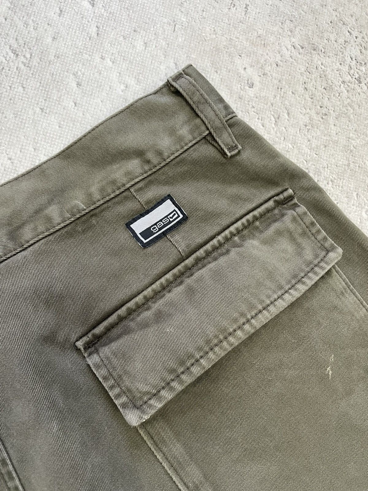 Junya Watanabe Green olive washed navy Cargo pants avant garde y2k style Size US 33 - 12 Thumbnail