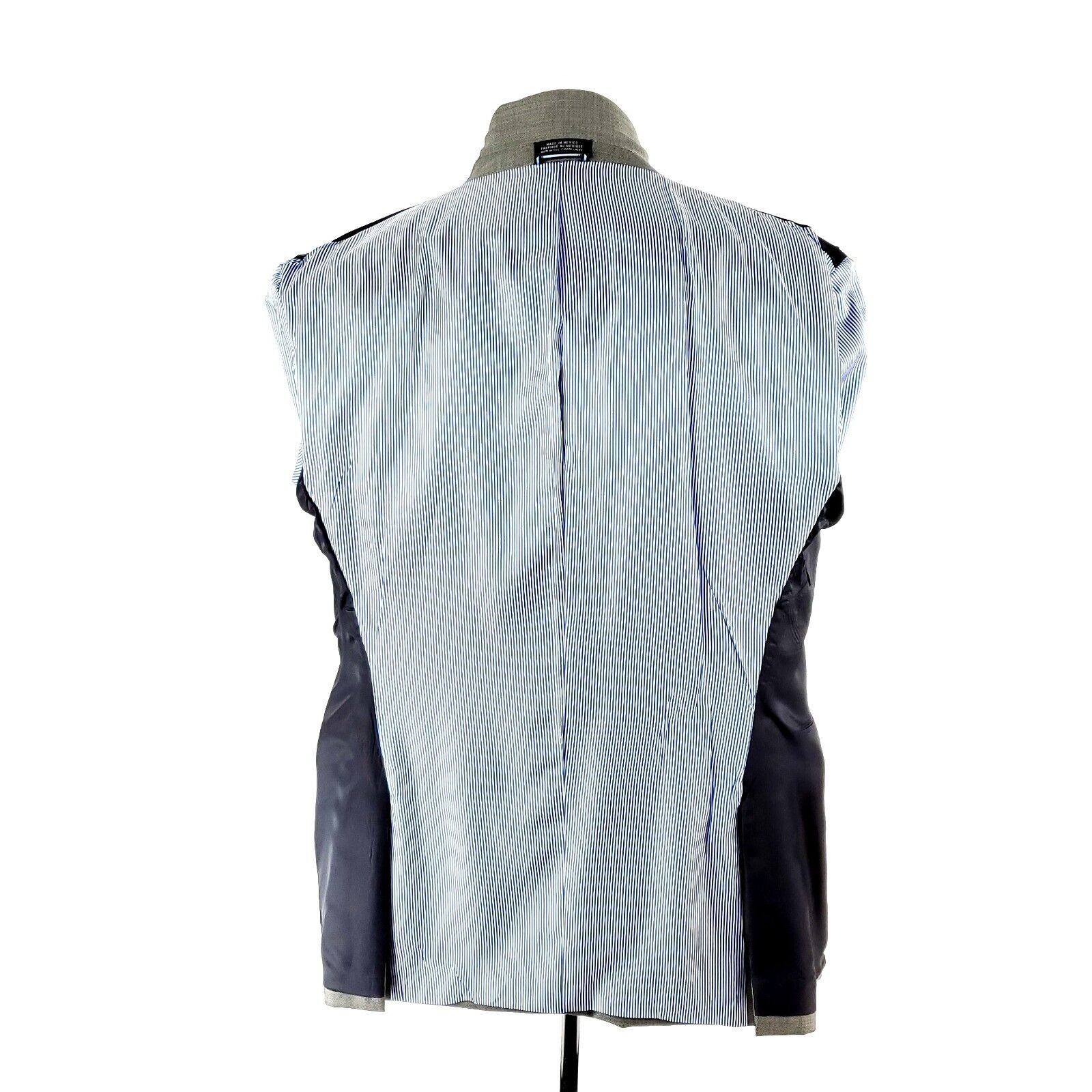 Tommy Hilfiger Tommy Hilfiger Worsted Wool 2 Button Blazer 40R Gray Sharksk Size 40R - 10 Thumbnail