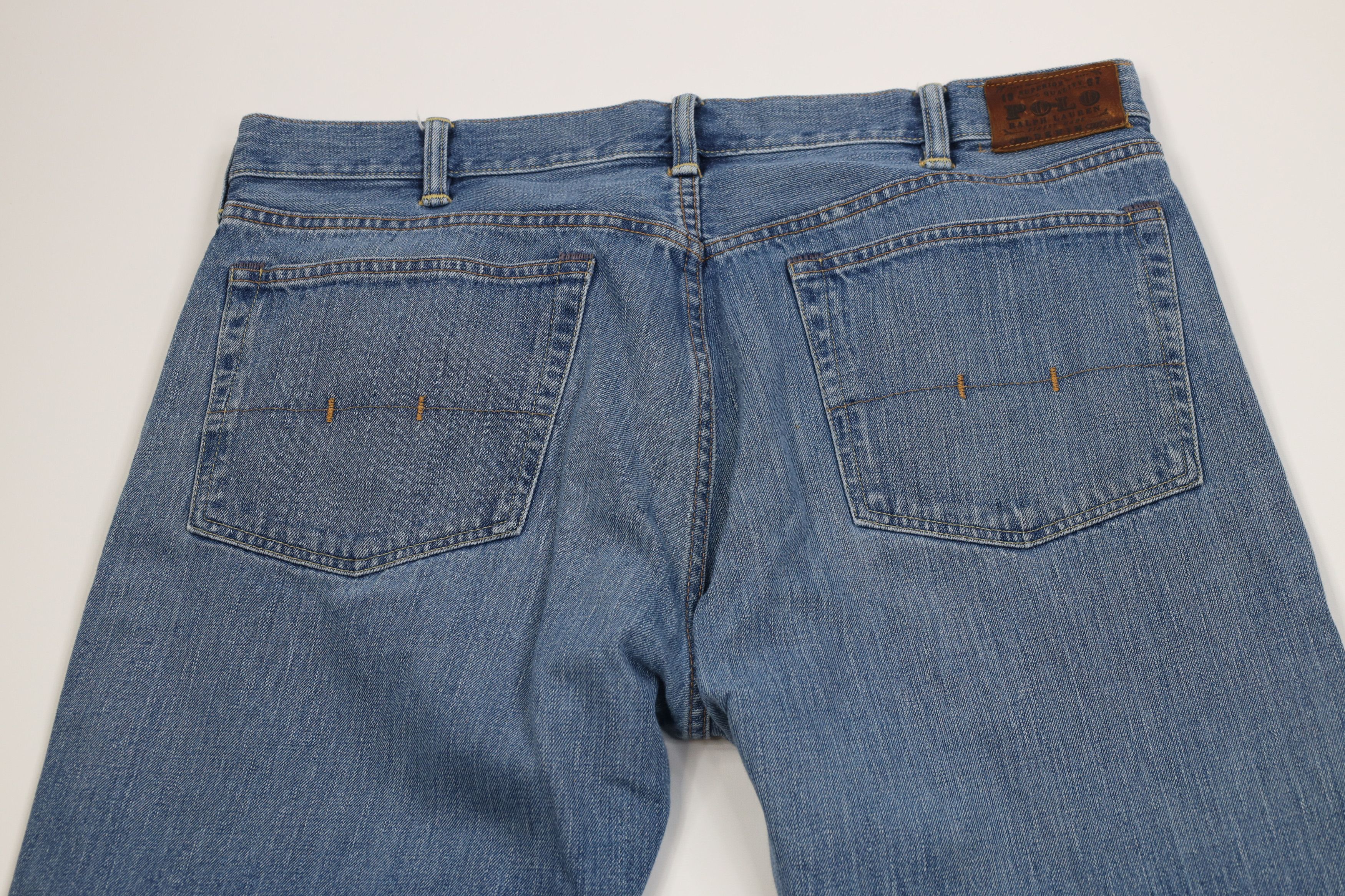 Ralph Lauren Vintage 90s Y2K Ralph Lauren Classic Wide Leg Denim Jeans Size US 40 / EU 56 - 10 Thumbnail