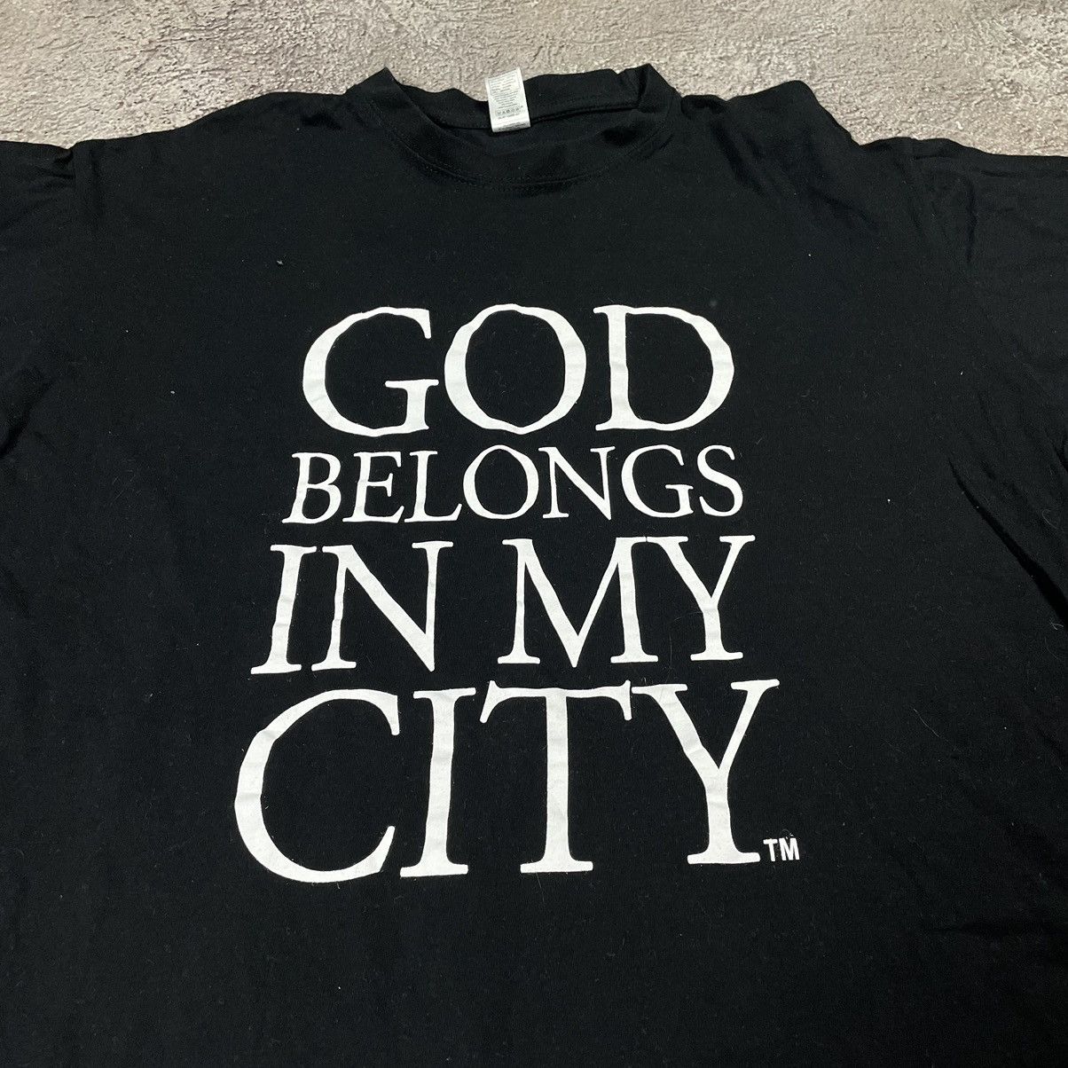 Vintage Vintage Y2K ADULT GOD FUNNY Tee BELONGS CITY M Size US M / EU 48-50 / 2 - 4 Thumbnail