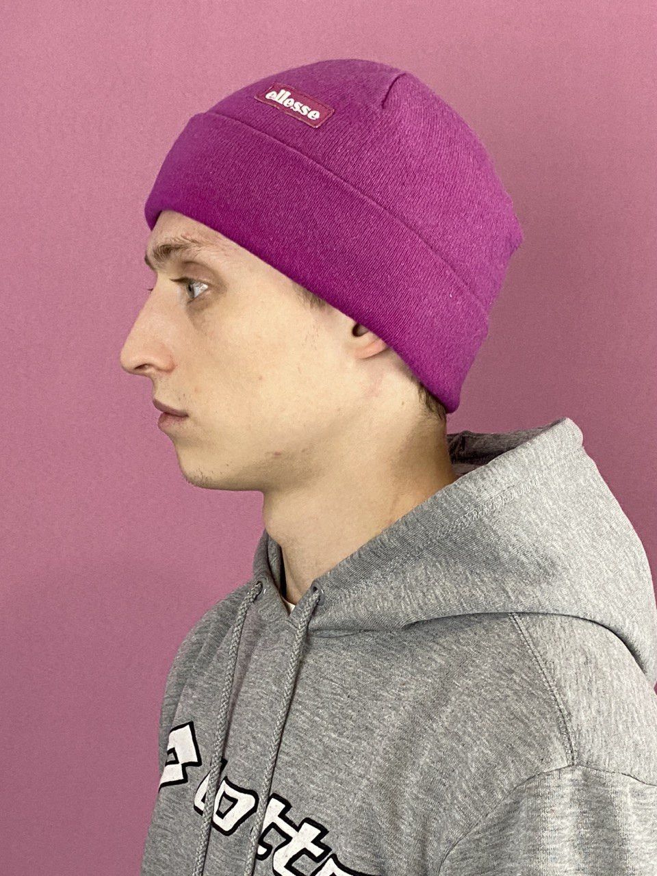 Ellesse × Vintage Ellesse Vintage Skull Beanie Hat Size ONE SIZE - 1 Thumbnail