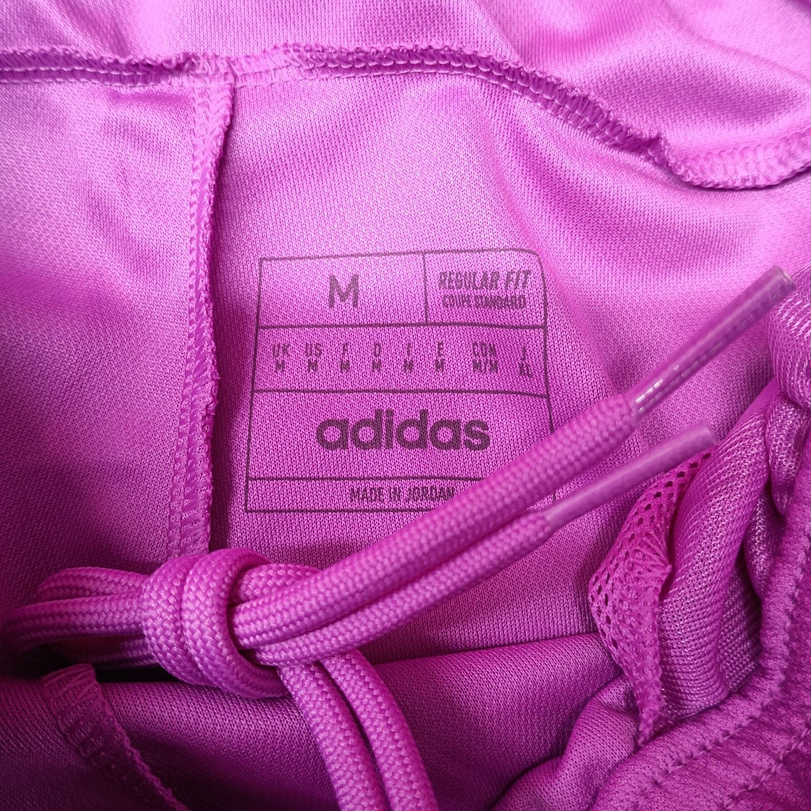Adidas Adidas Mens Train 3 Stripes Zip Pockets Shorts Purple Size M Size US 30 / EU 46 - 4 Thumbnail