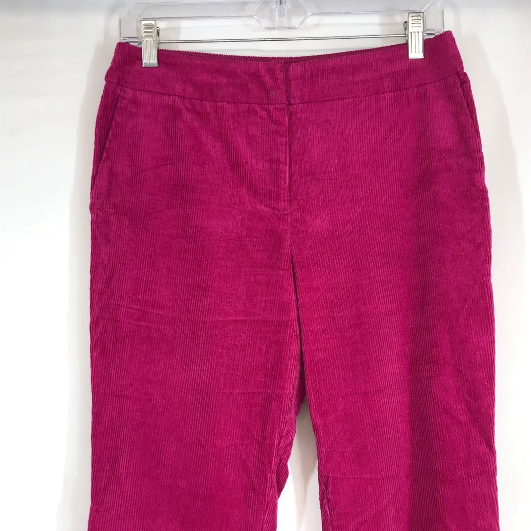 Boden Boden Pink Corduroy Pants Womens 4P Petite Cotton Stretch Size 27" / US 4 / IT 40 - 2 Thumbnail