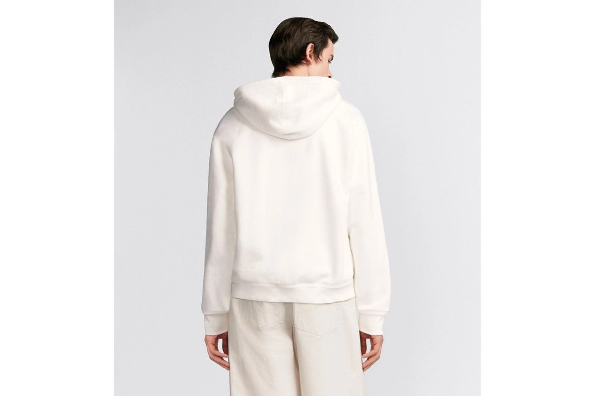 Dior o1bcso1str0226 Relaxed-Fit Hooded Sweatshirt in White Size US L / EU 52-54 / 3 - 6 Thumbnail