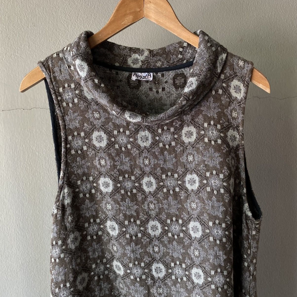 Designer × Japanese Brand Apsara Gray Sleeveless Knit Dress Size S / US 4 / IT 40 - 8 Thumbnail